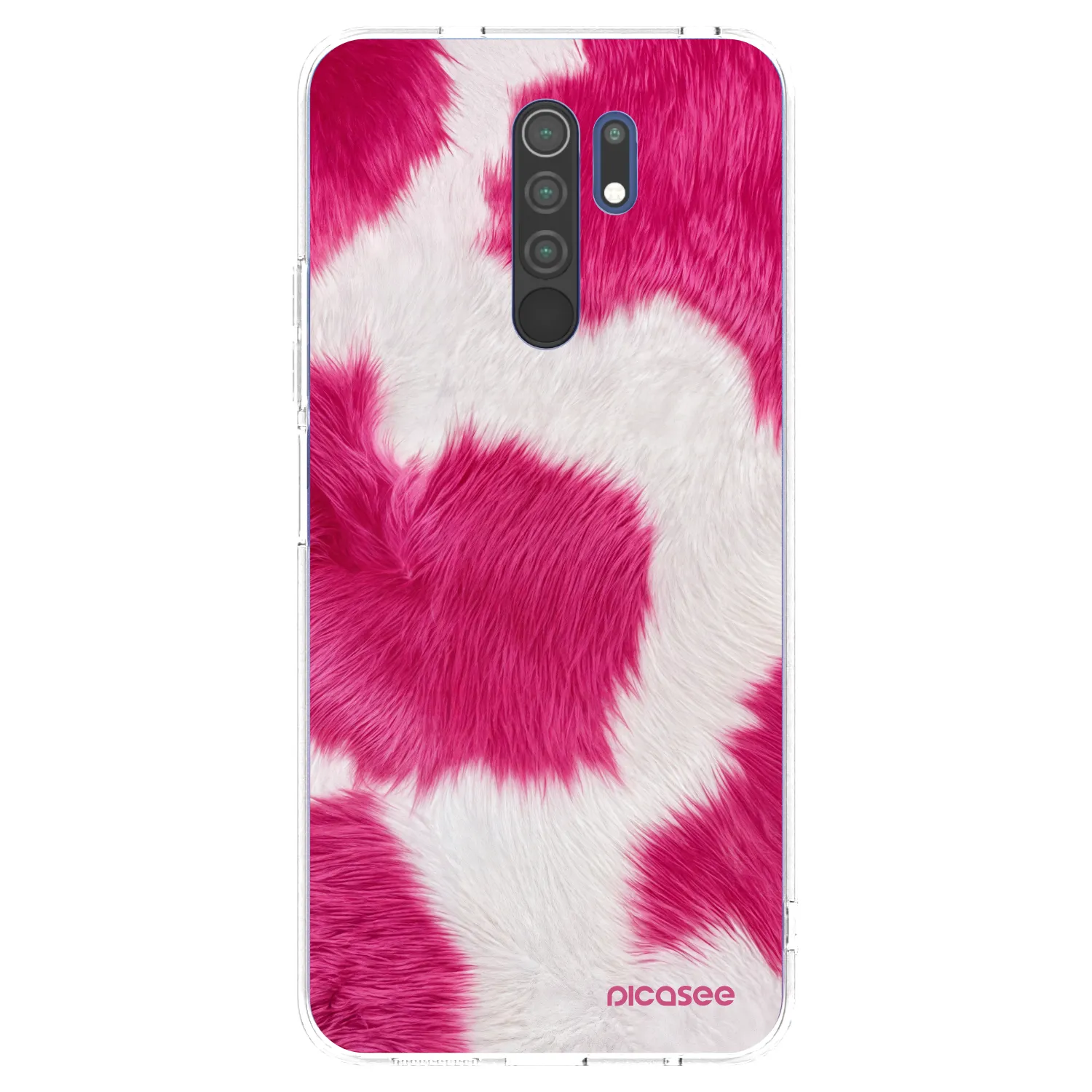 Picasee διαφανής θήκη σιλικόνης Xiaomi Redmi 9 - Pink Moo