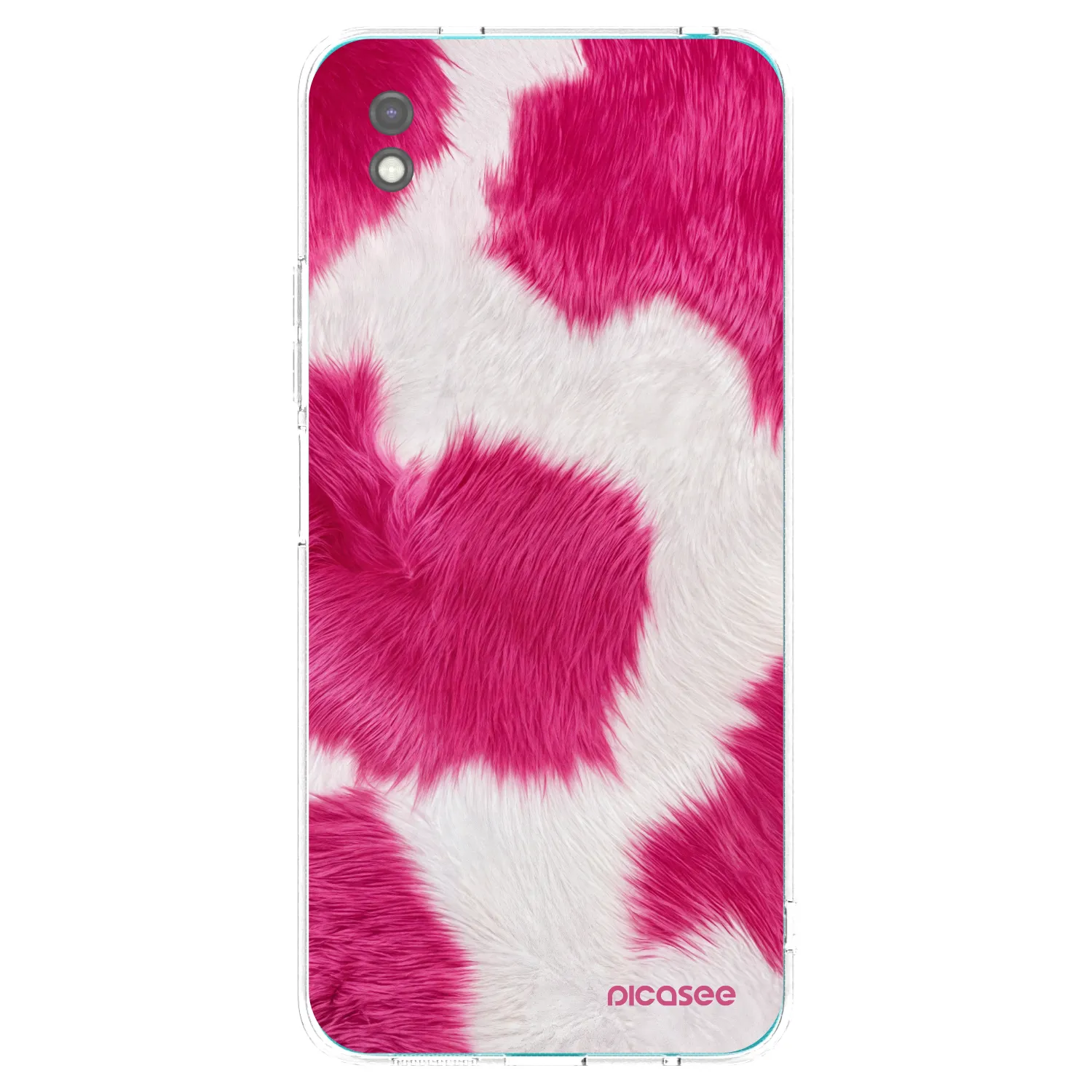 Picasee Μαύρη θήκη σιλικόνης για Xiaomi Redmi 9A - Pink Moo