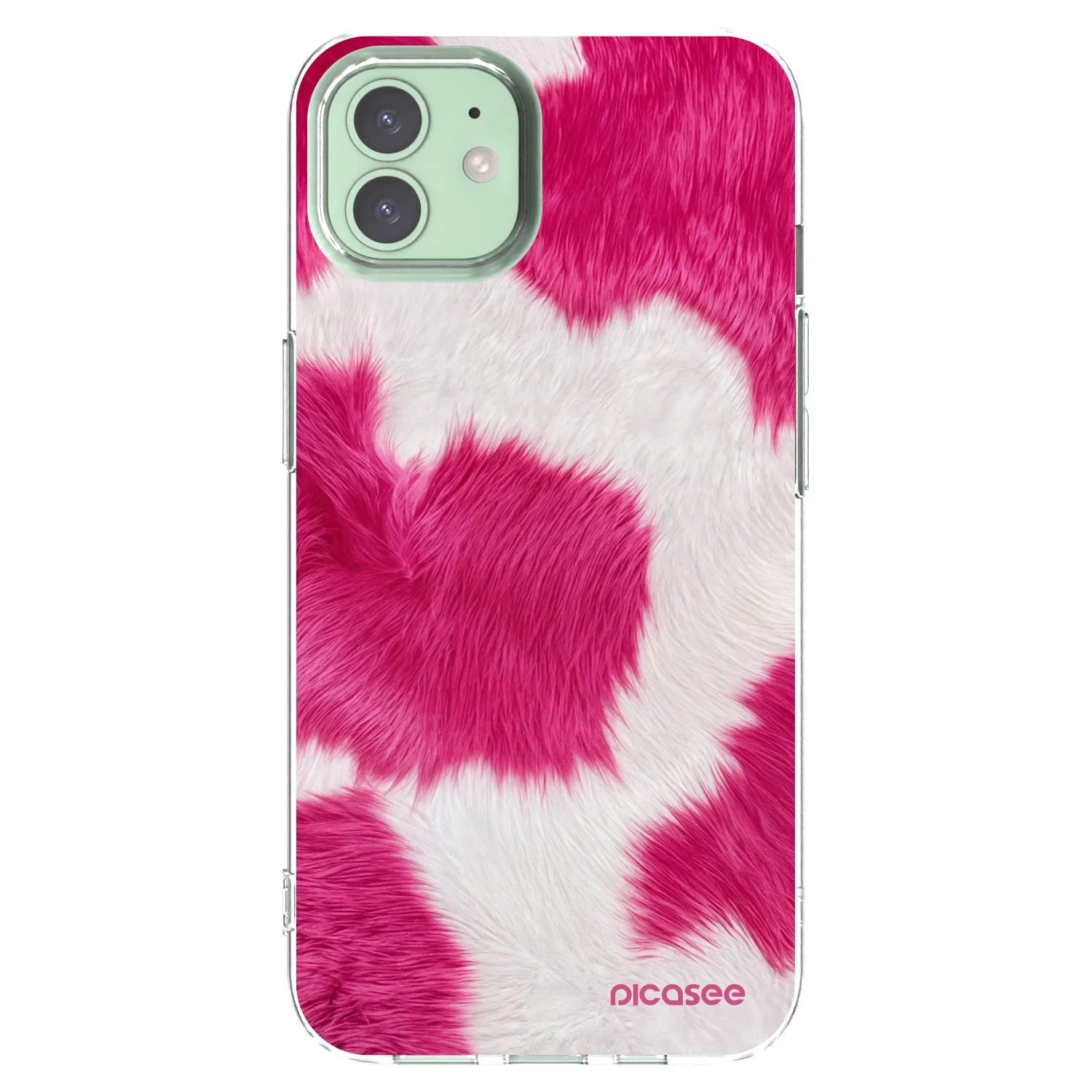 Picasee διαφανής θήκη σιλικόνης Apple iPhone 12 - Pink Moo