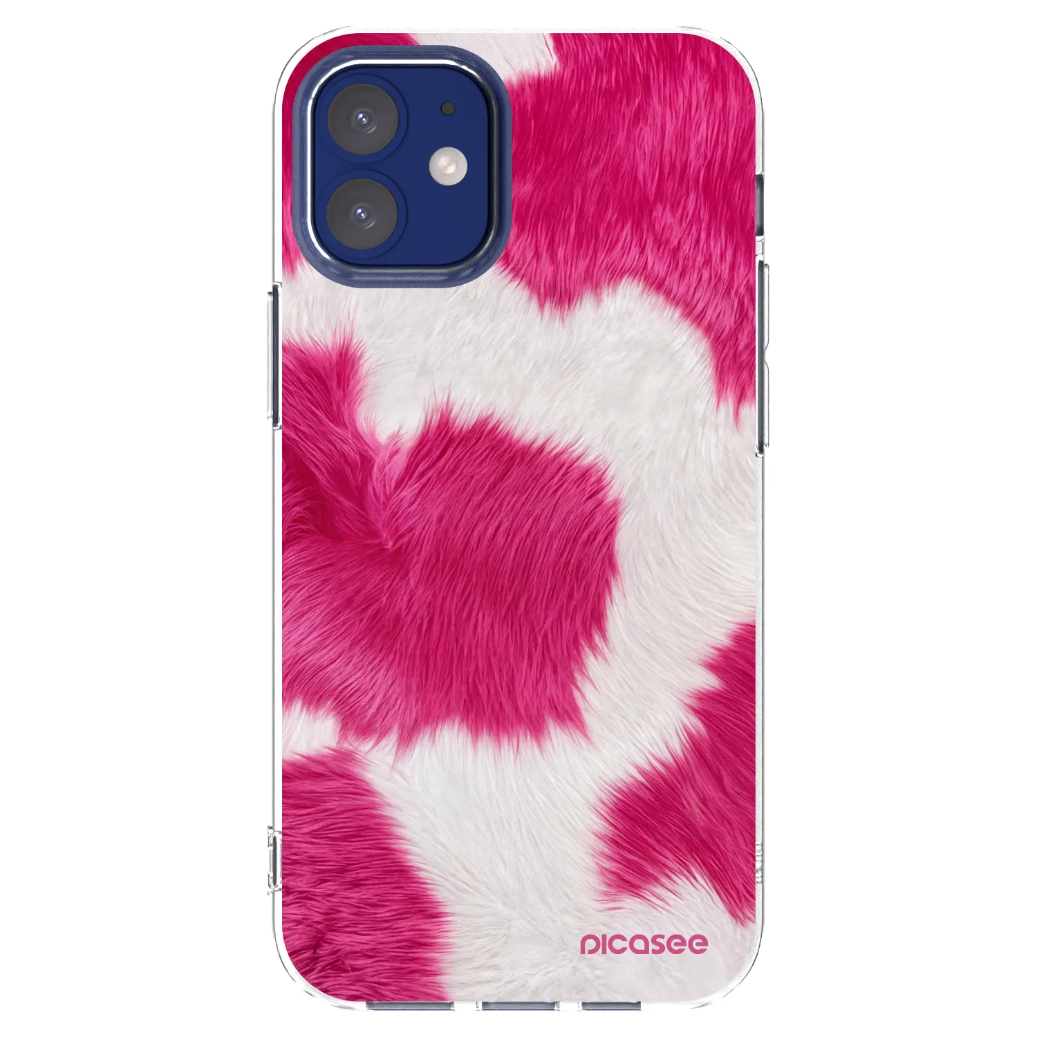 Picasee διαφανής θήκη σιλικόνης Apple iPhone 12 mini - Pink Moo
