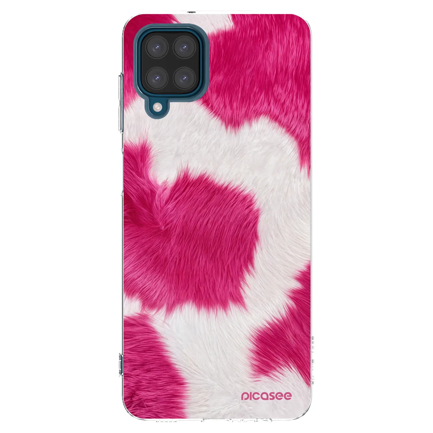 Picasee διαφανής θήκη σιλικόνης Samsung Galaxy A12 A125F - Pink Moo