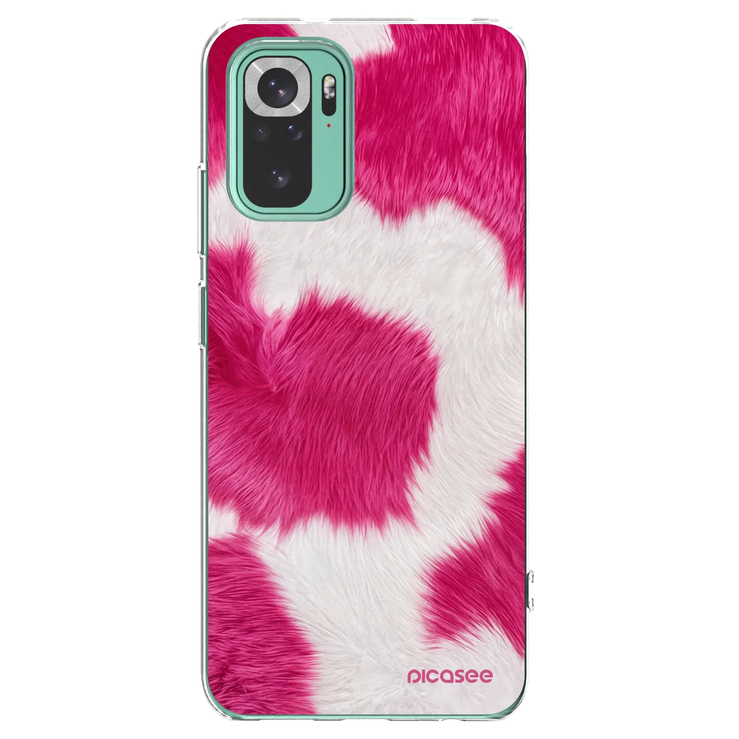 Picasee διαφανής θήκη σιλικόνης Xiaomi Redmi Note 10 Pro - Pink Moo