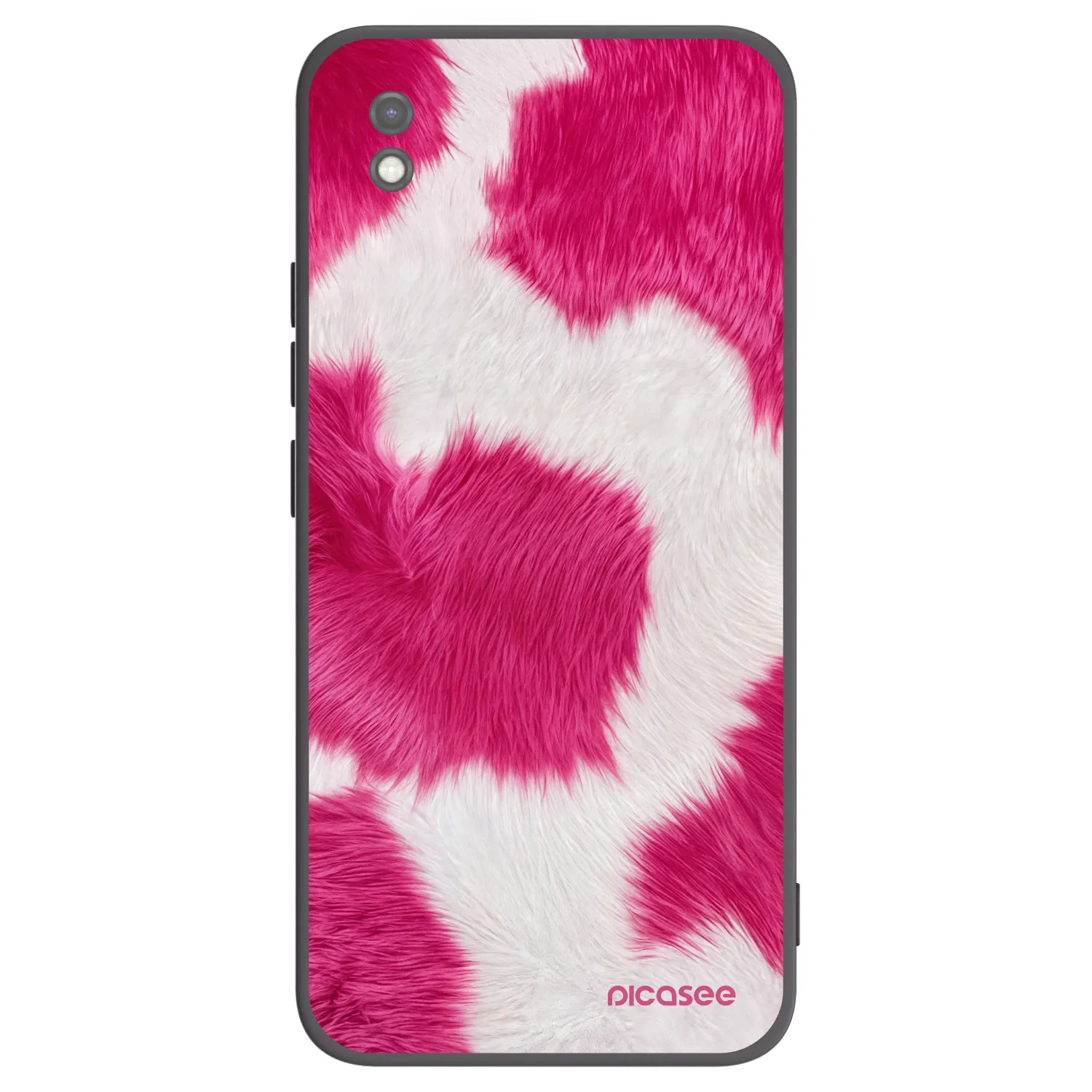 Picasee Μαύρη θήκη σιλικόνης για Xiaomi Redmi 9AT - Pink Moo