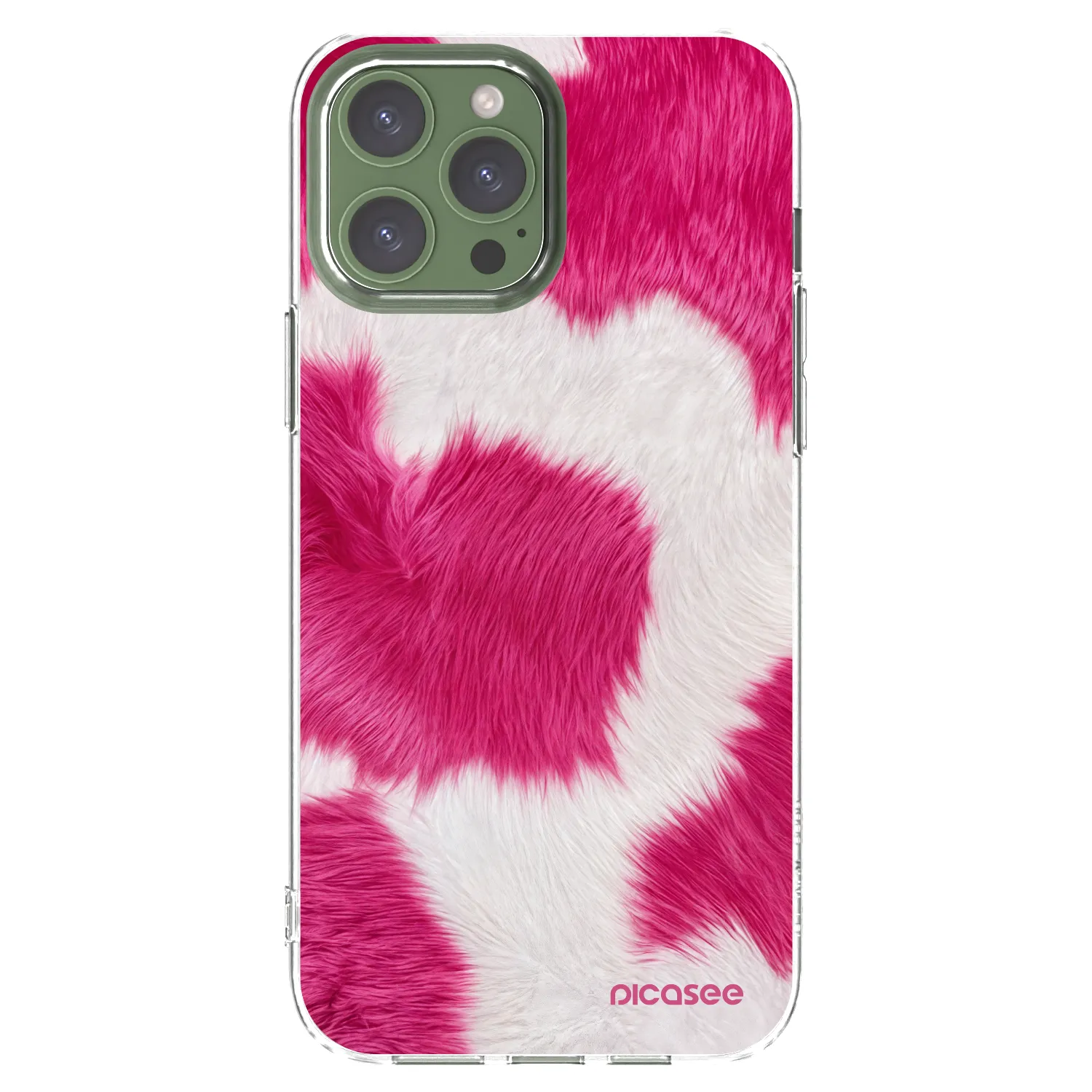 Picasee διαφανής θήκη σιλικόνης Apple iPhone 13 Pro Max - Pink Moo
