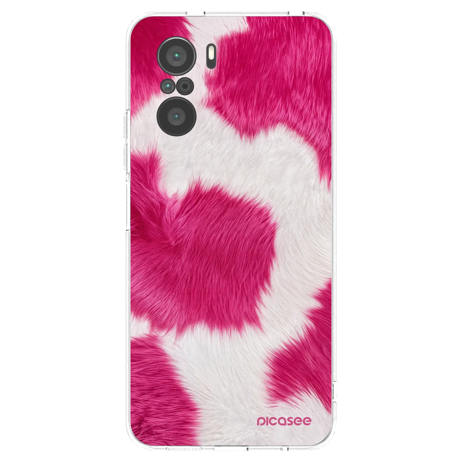 Picasee διαφανής θήκη σιλικόνης Xiaomi Poco F3 - Pink Moo