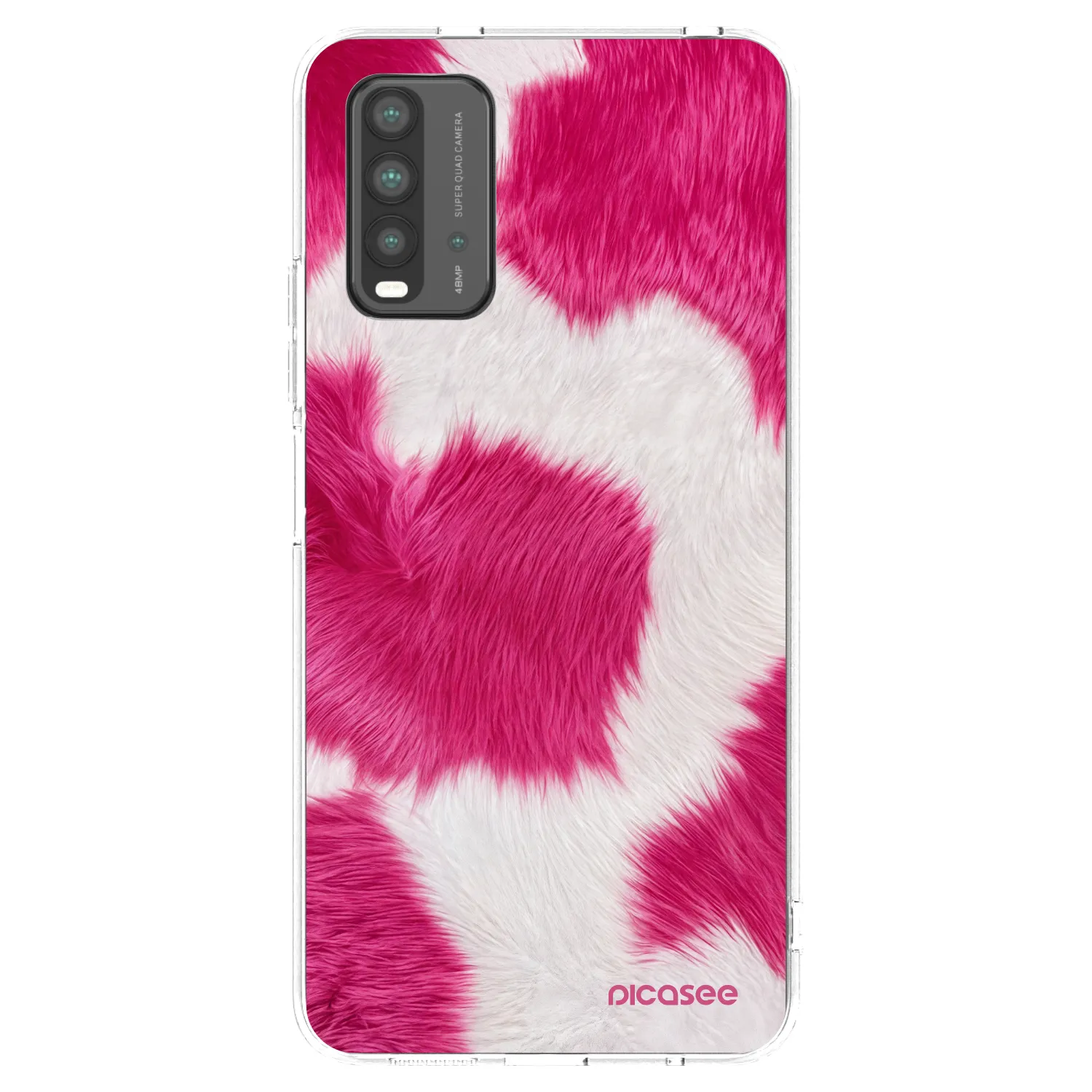 Picasee διαφανής θήκη σιλικόνης Xiaomi Redmi 9T - Pink Moo
