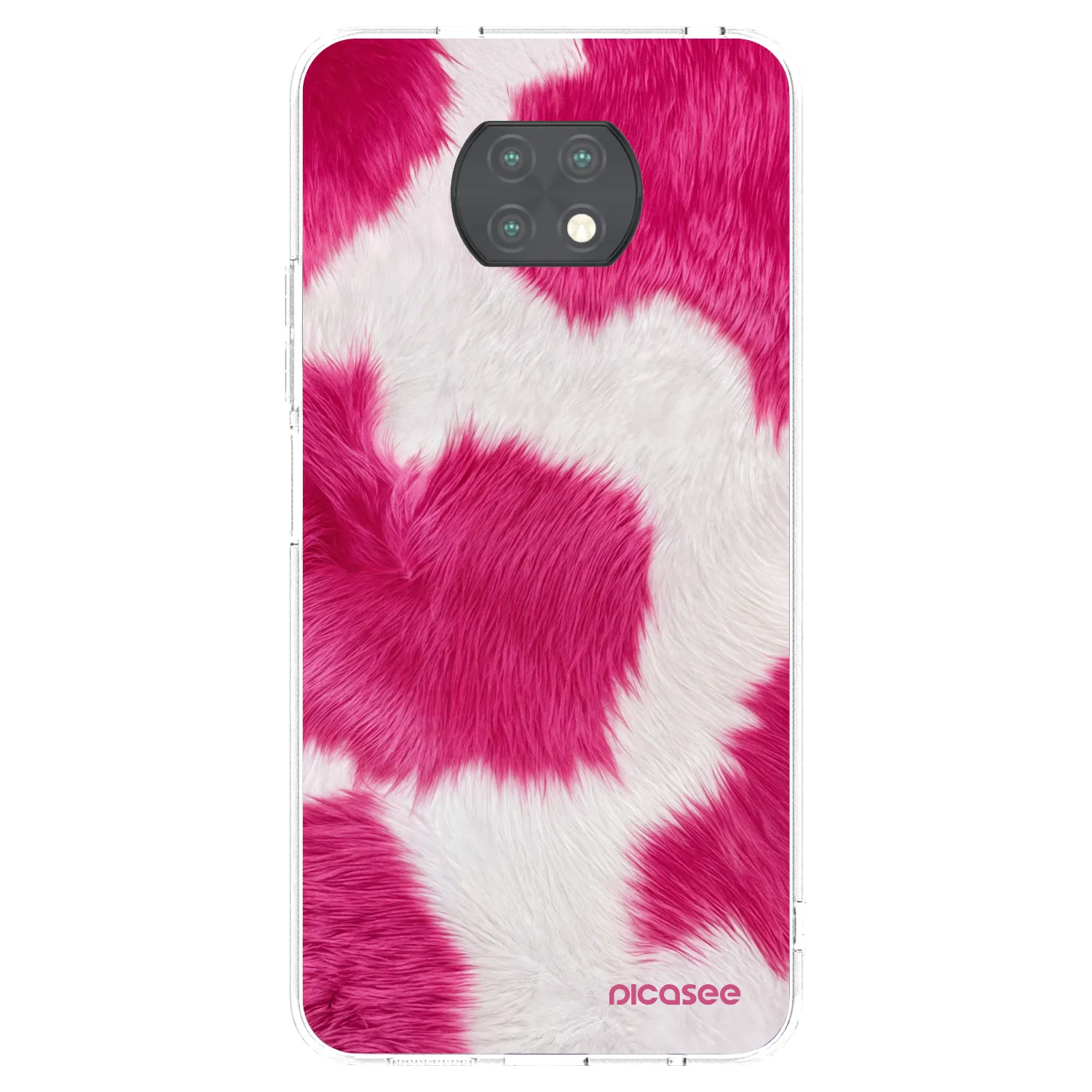 Picasee διαφανής θήκη σιλικόνης Xiaomi Redmi Note 9T - Pink Moo