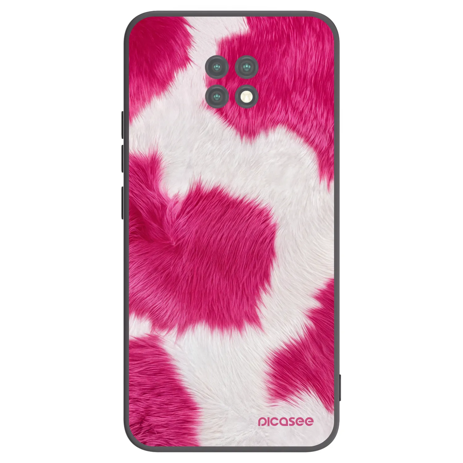 Picasee Μαύρη θήκη σιλικόνης για Xiaomi Redmi Note 9T - Pink Moo