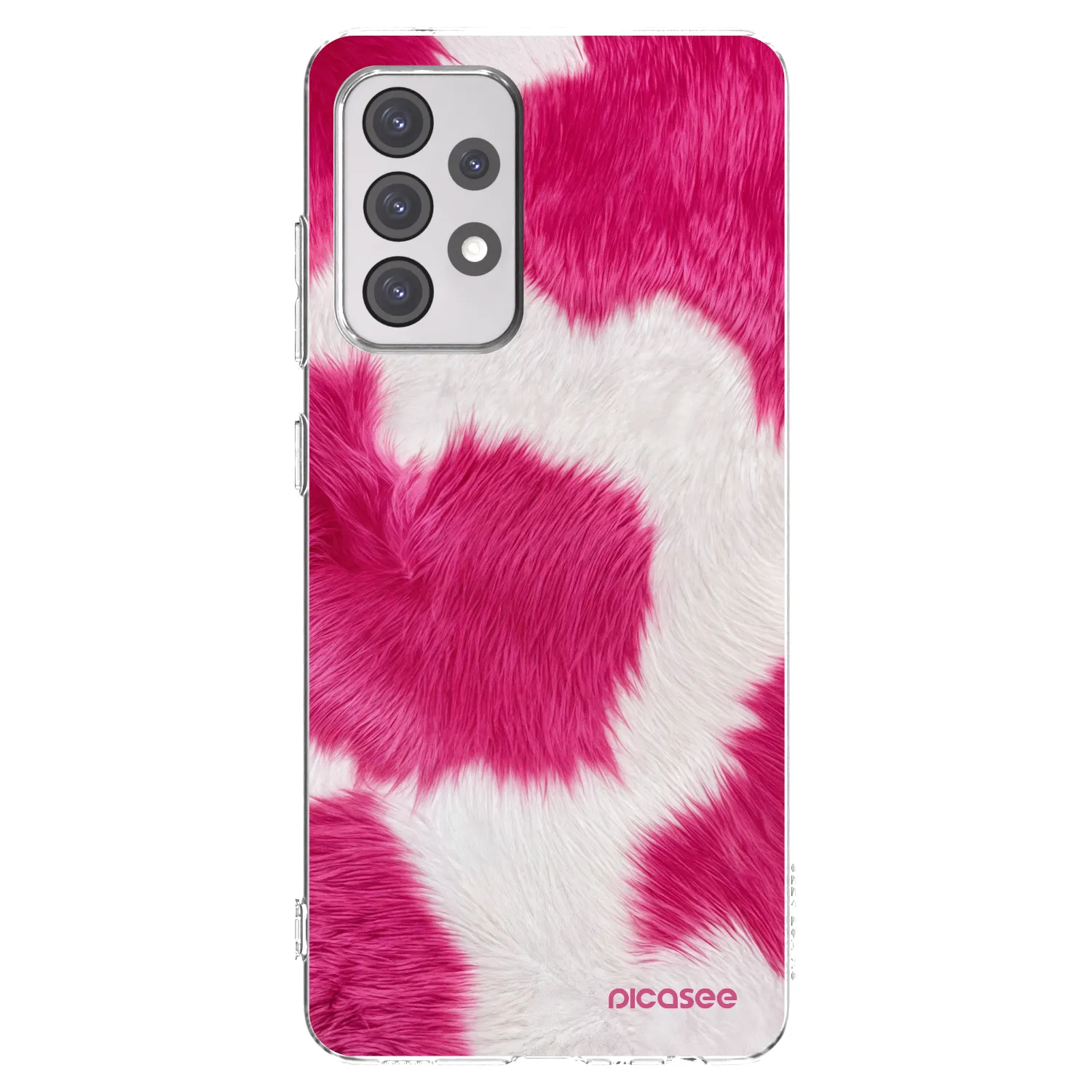 Picasee διαφανής θήκη σιλικόνης Samsung Galaxy A52s 5G A528B - Pink Moo