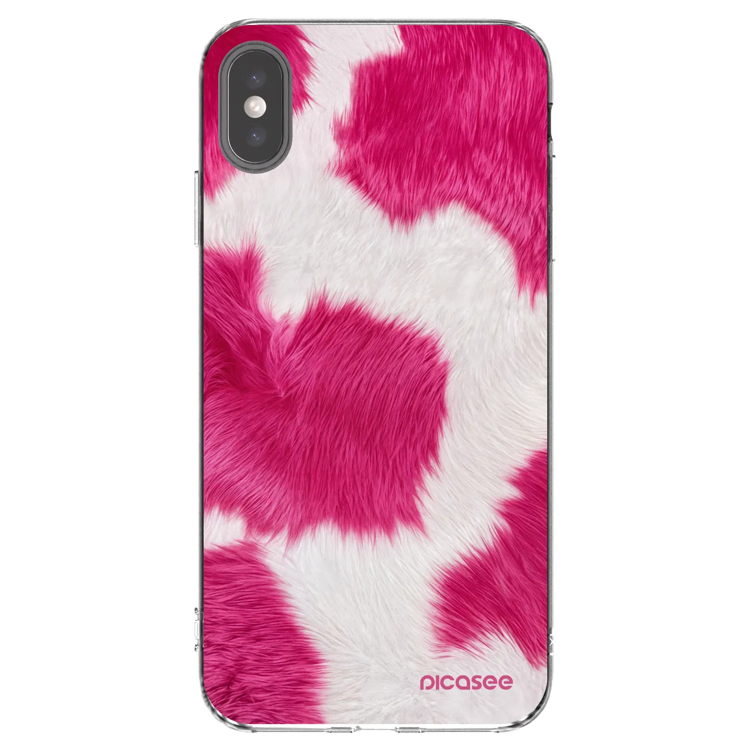 Picasee διαφανής θήκη σιλικόνης Apple iPhone XS Max - Pink Moo