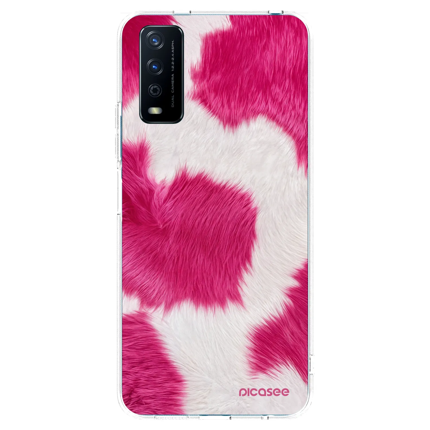 Picasee διαφανής θήκη σιλικόνης Vivo Y11s - Pink Moo