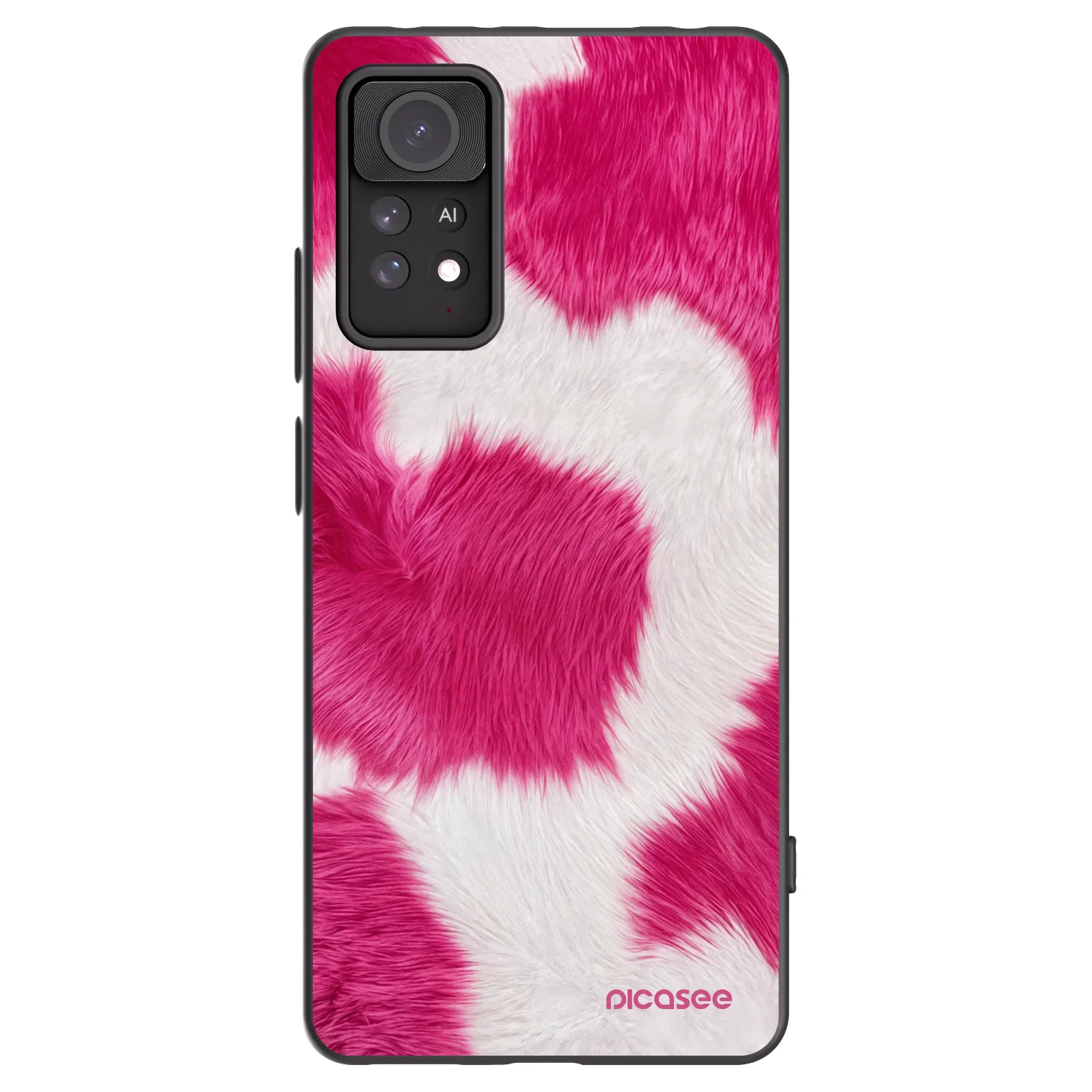 Picasee Μαύρη θήκη σιλικόνης για Xiaomi Redmi Note 11 Pro - Pink Moo