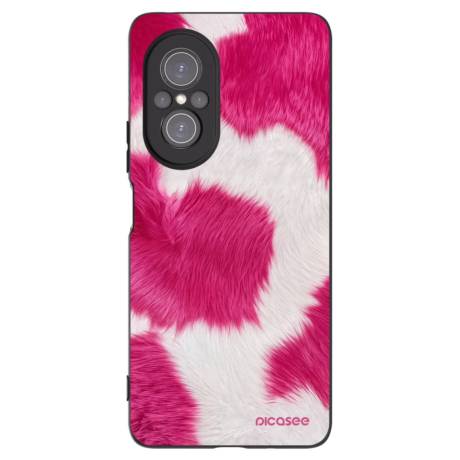 Picasee Μαύρη θήκη σιλικόνης για Huawei Nova 9 SE - Pink Moo