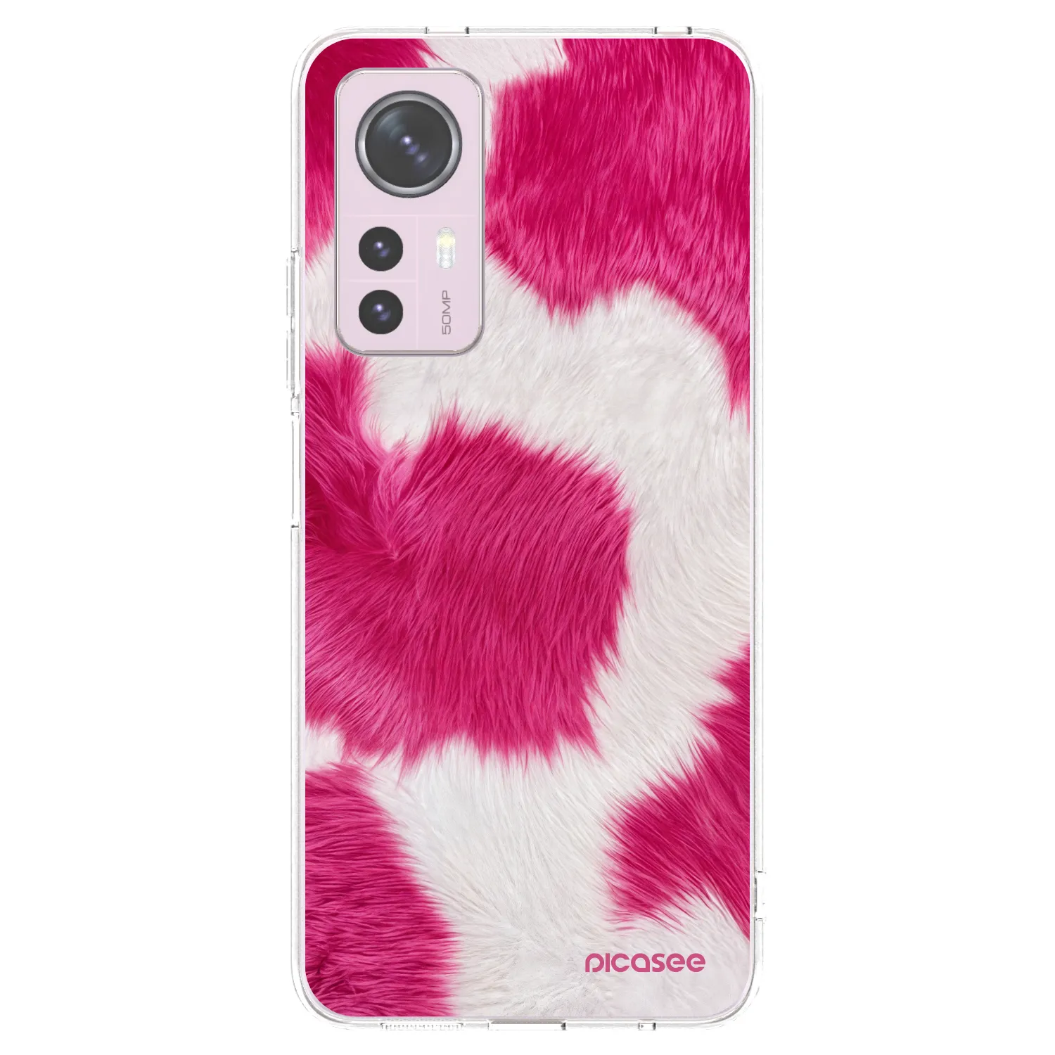 Picasee διαφανής θήκη σιλικόνης Xiaomi 12 - Pink Moo
