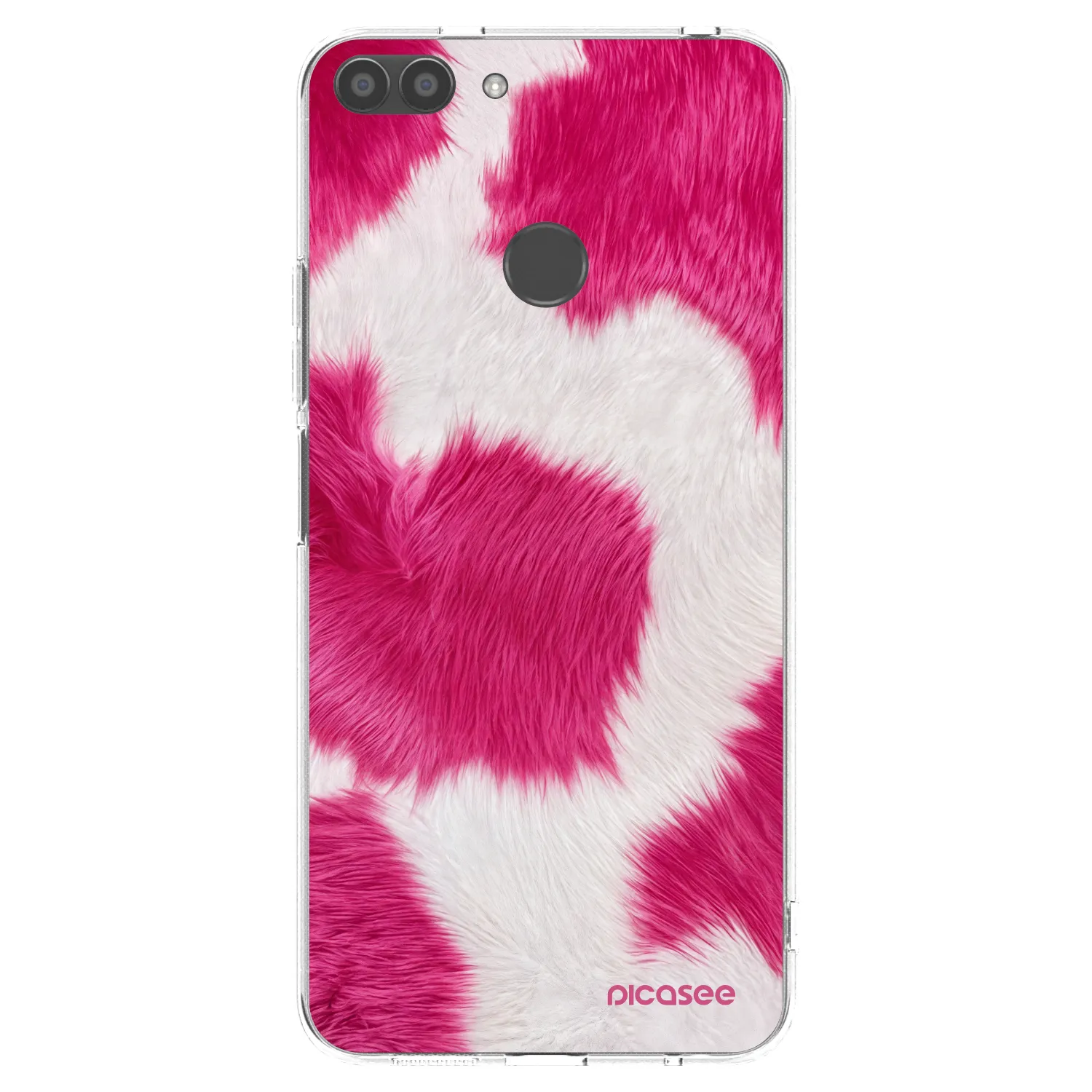 Picasee διαφανής θήκη σιλικόνης Huawei P Smart - Pink Moo