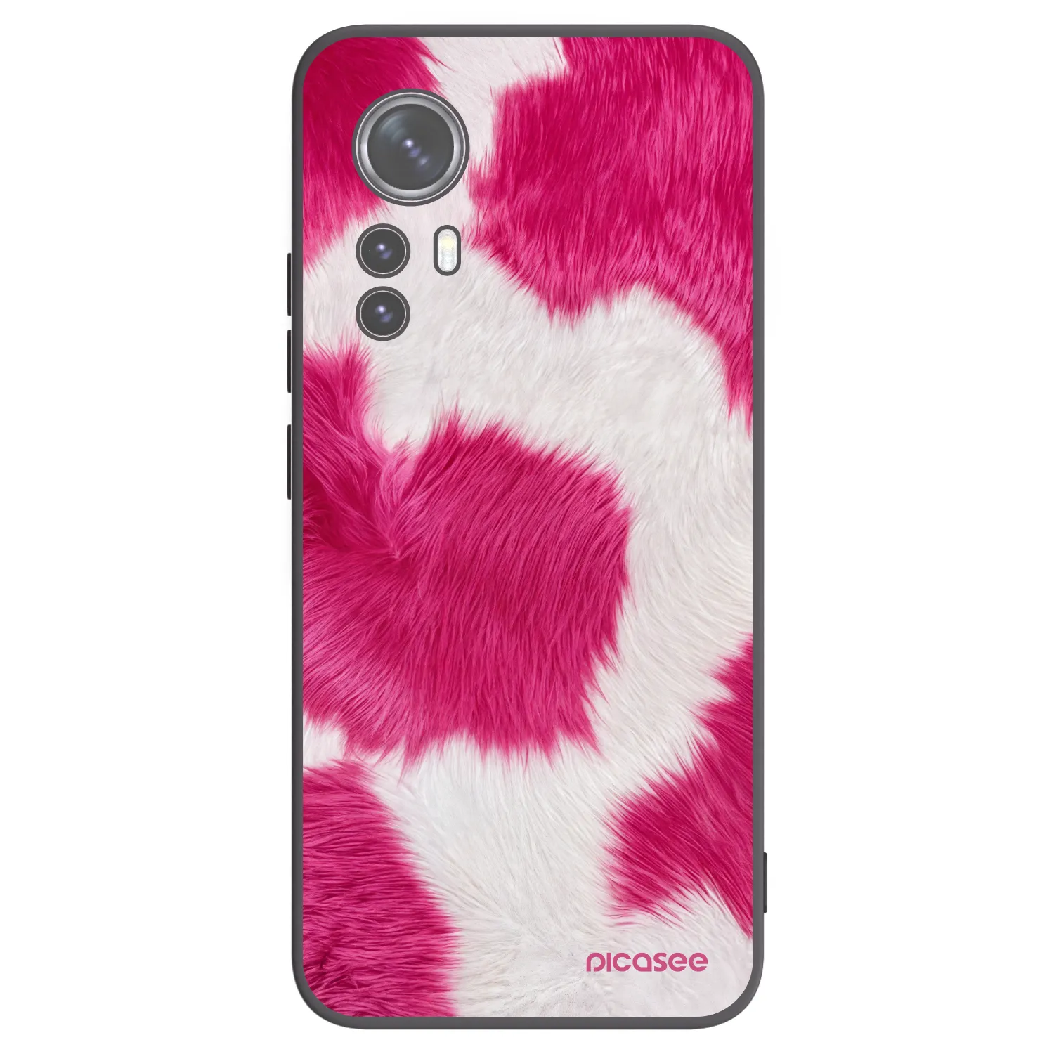 Picasee Μαύρη θήκη σιλικόνης για Xiaomi 12X - Pink Moo