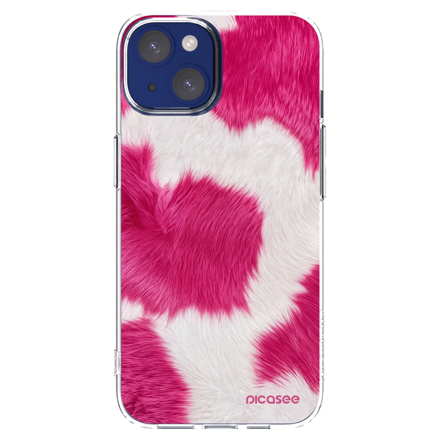 Picasee διαφανής θήκη σιλικόνης Apple iPhone 14 - Pink Moo