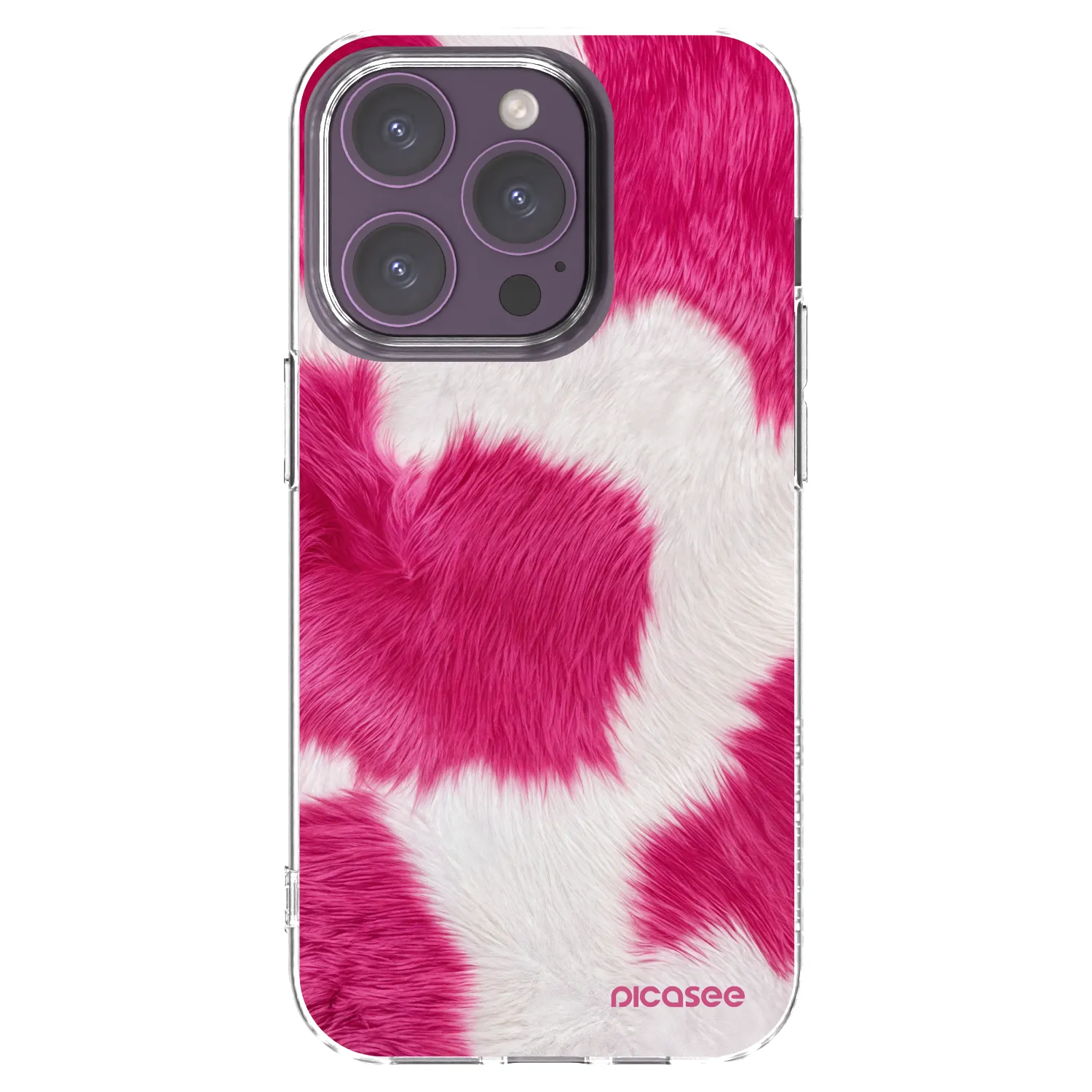 Picasee διαφανής θήκη σιλικόνης Apple iPhone 14 Pro - Pink Moo