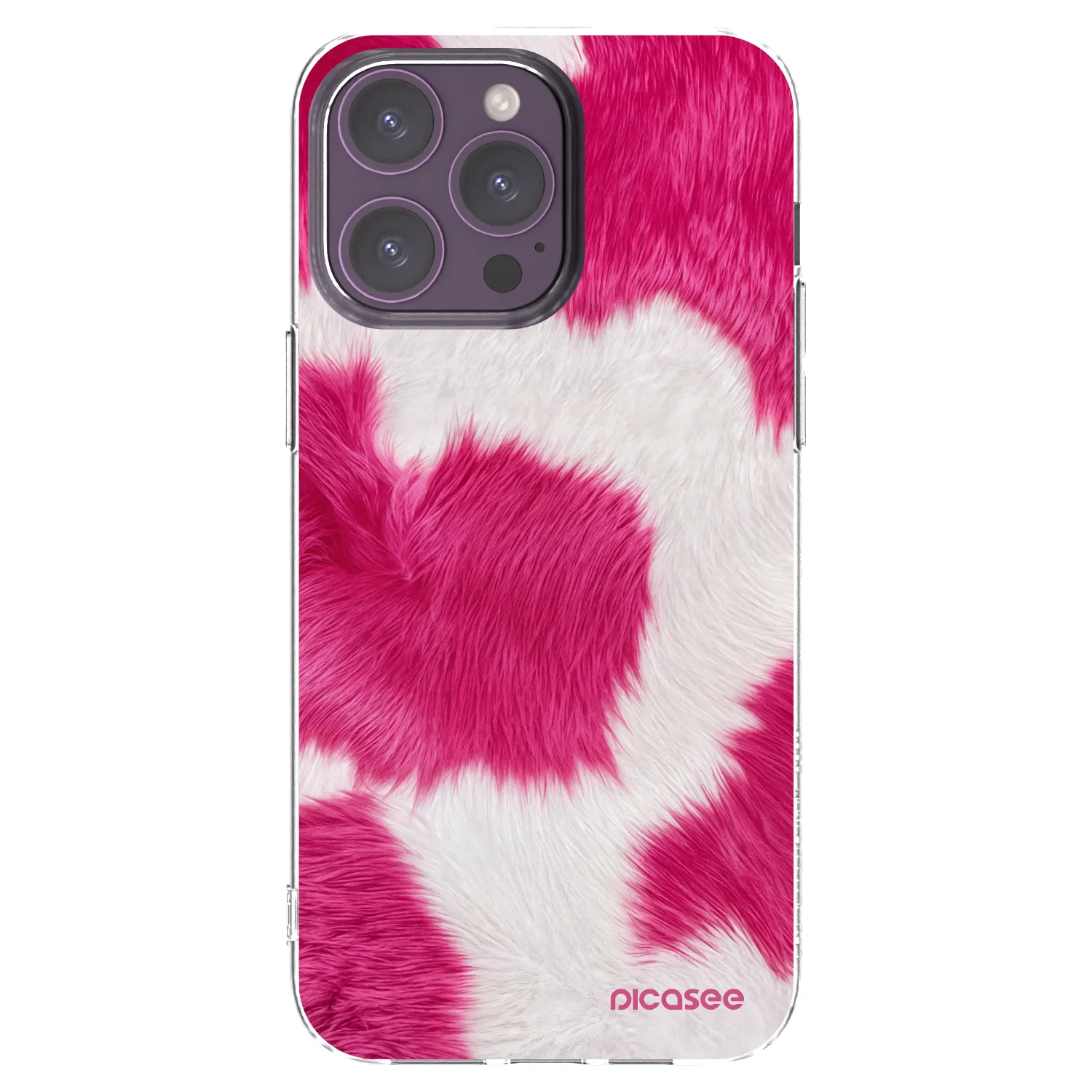 Picasee διαφανής θήκη σιλικόνης Apple iPhone 14 Pro Max - Pink Moo