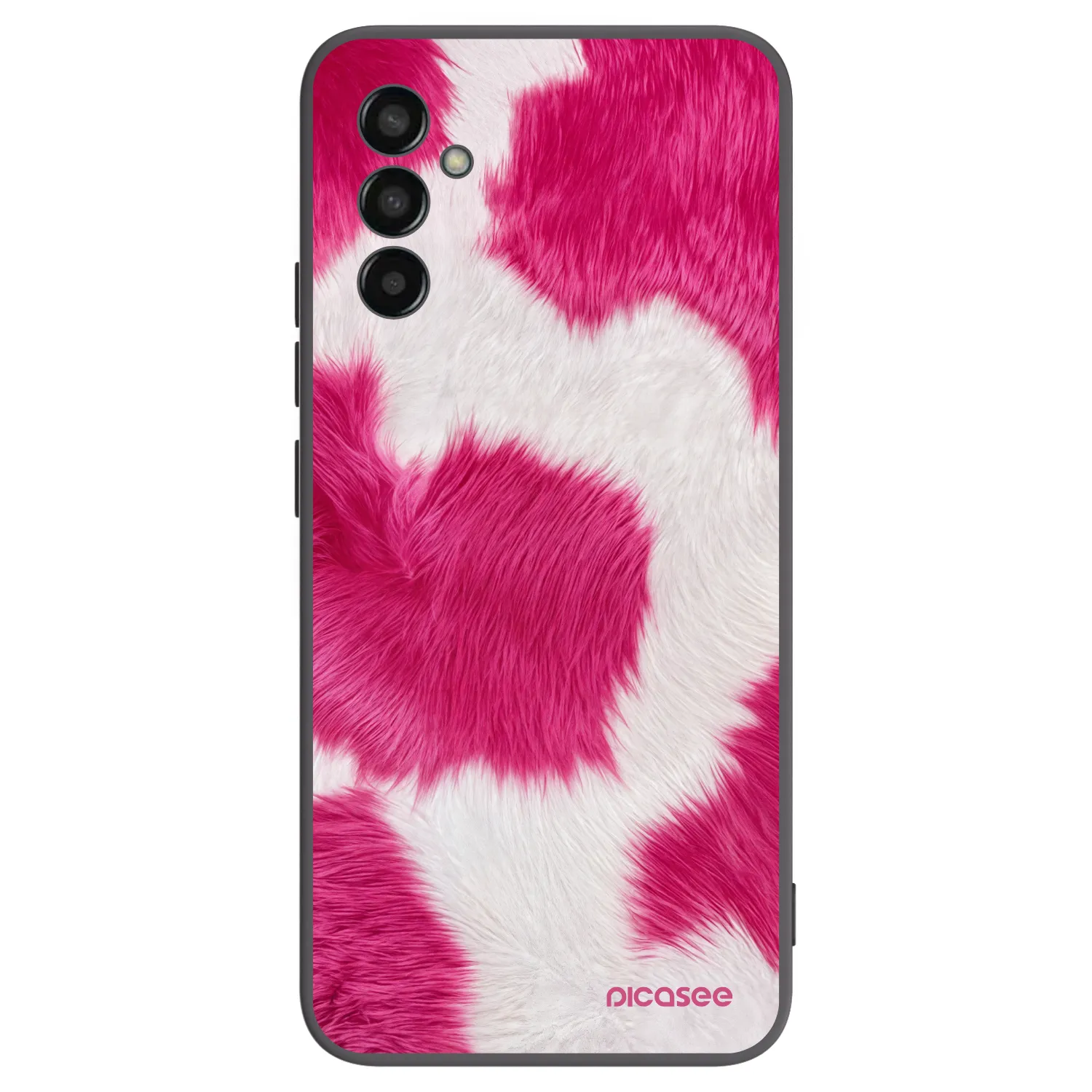 Picasee Μαύρη θήκη σιλικόνης για Samsung Galaxy M13 M135F - Pink Moo