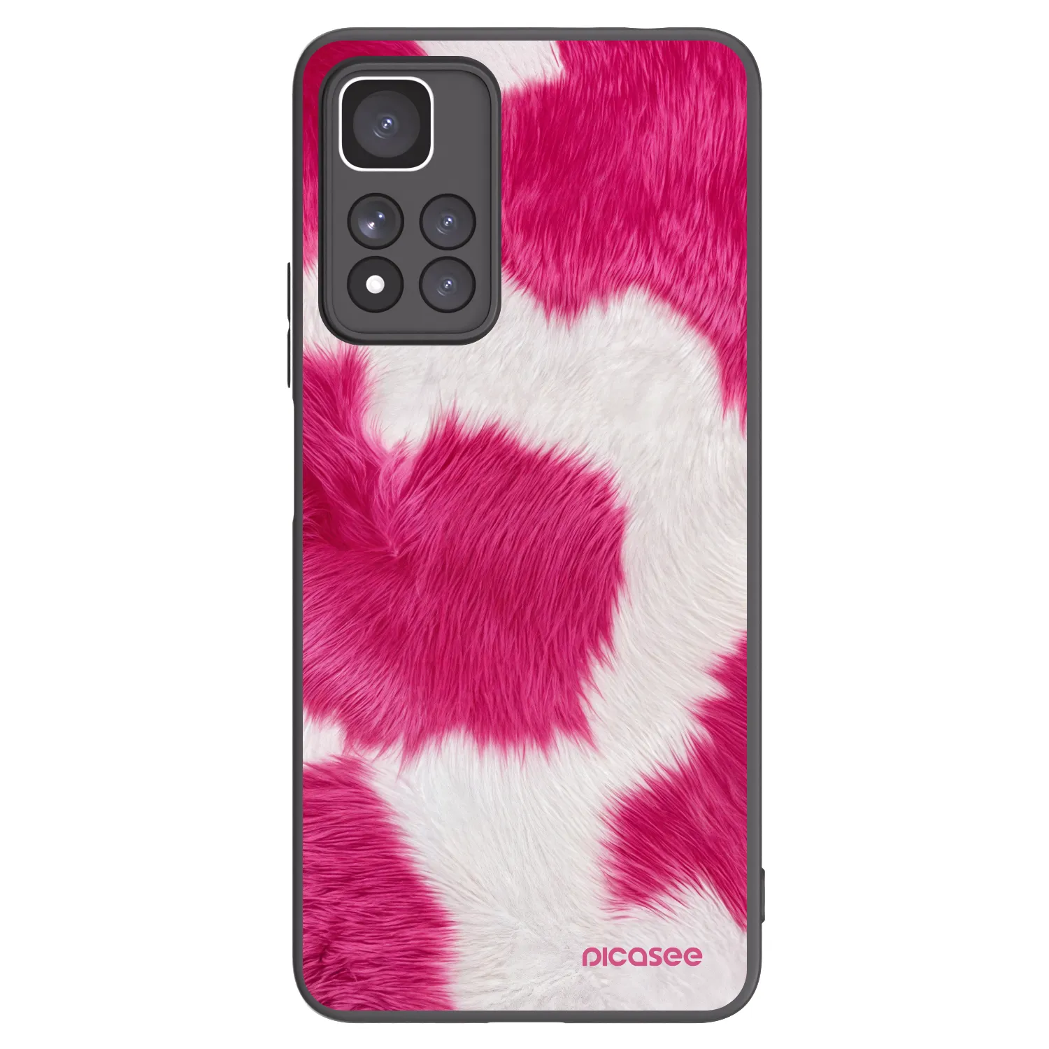 Picasee Μαύρη θήκη σιλικόνης για Xiaomi Redmi Note 11 Pro+ 5G - Pink Moo