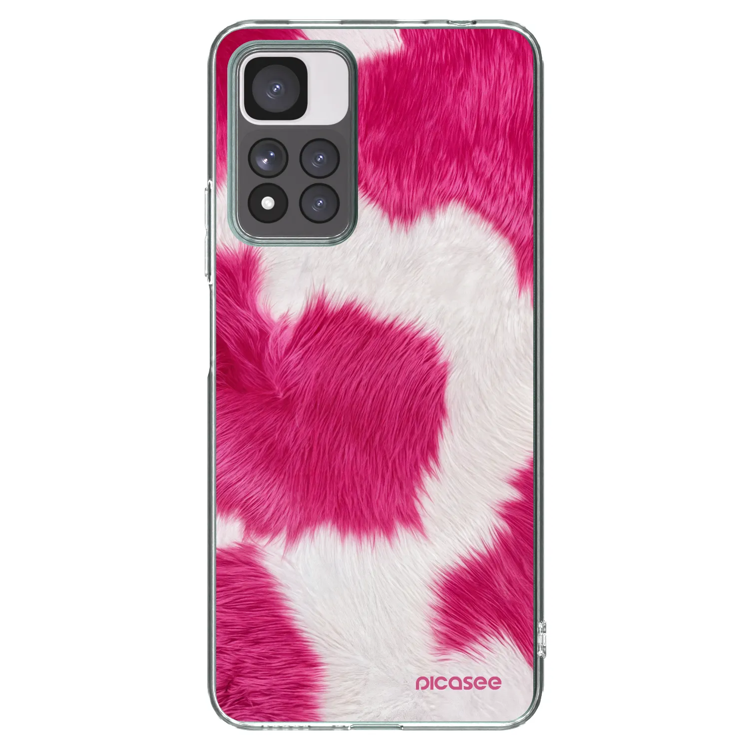 Picasee διαφανής θήκη σιλικόνης Xiaomi Redmi Note 11 Pro+ 5G - Pink Moo