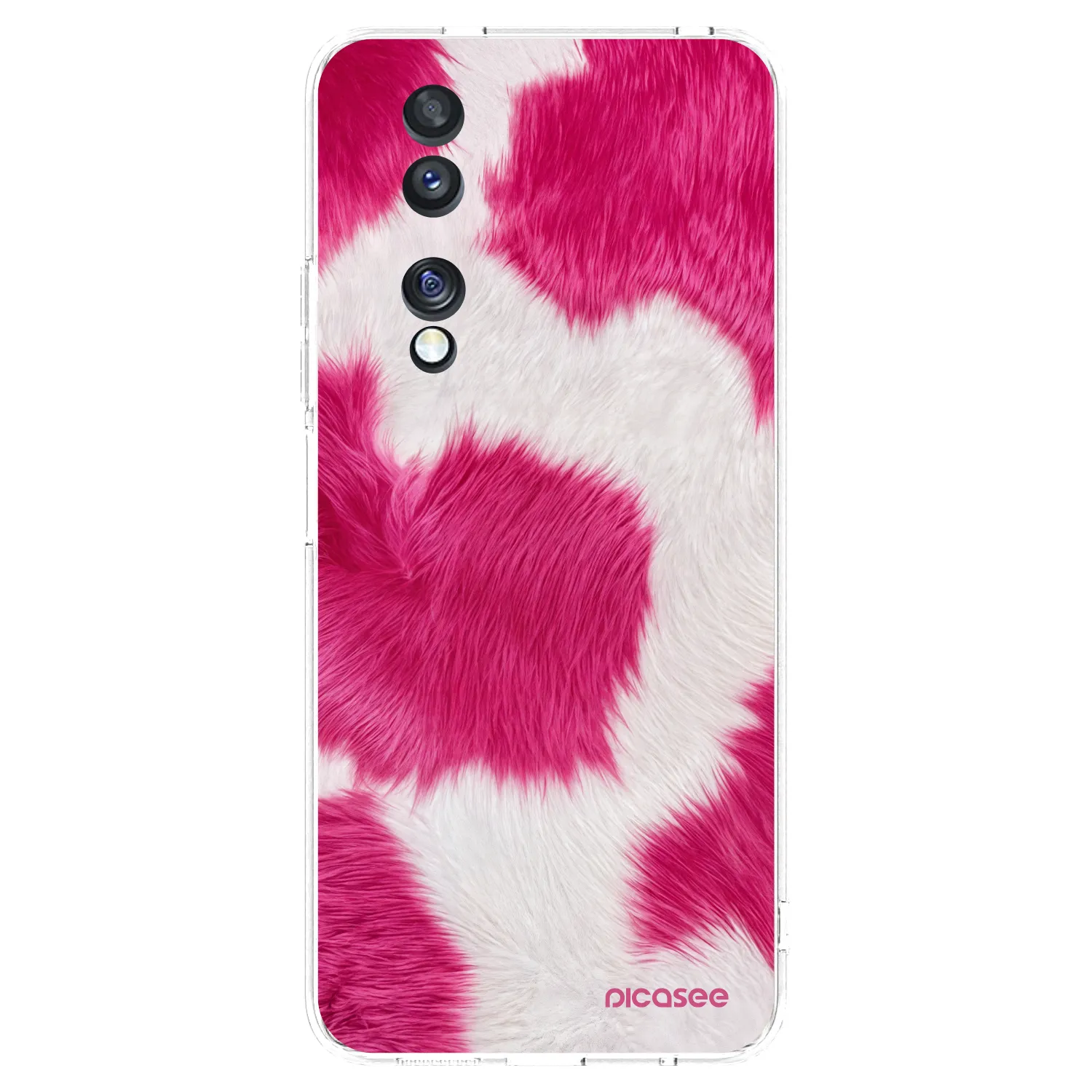 Picasee διαφανής θήκη σιλικόνης Honor 70 - Pink Moo
