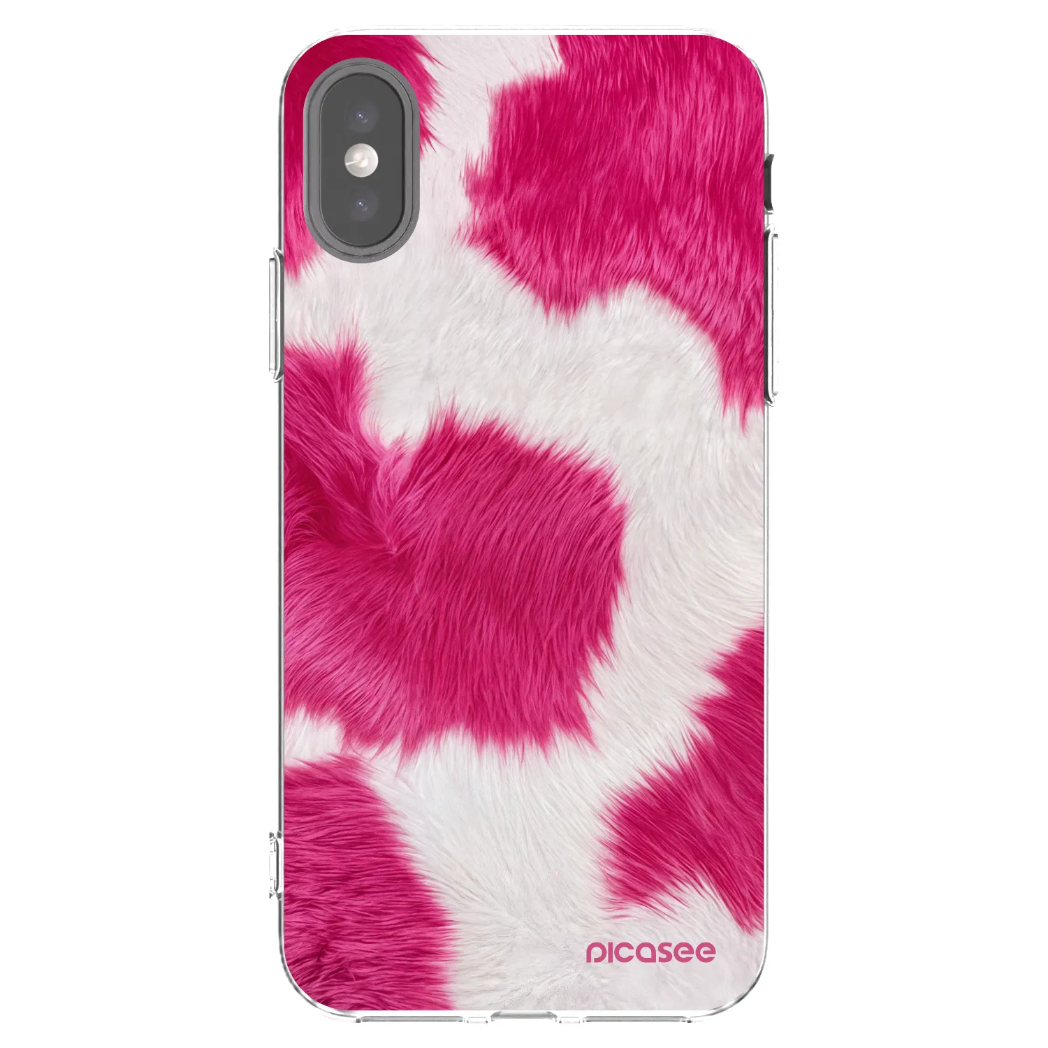 Picasee διαφανής θήκη σιλικόνης Apple iPhone X/XS - Pink Moo