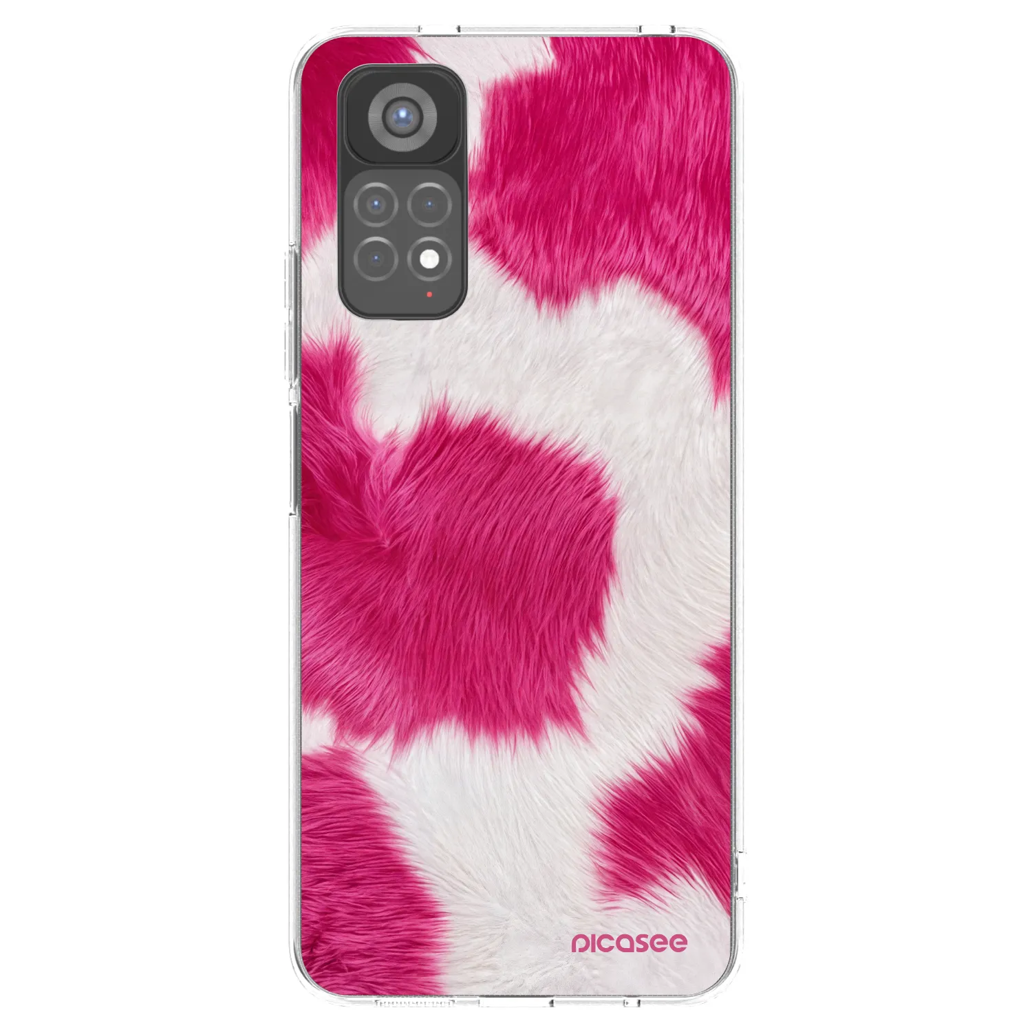 Picasee διαφανής θήκη σιλικόνης Xiaomi Redmi Note 11S 5G - Pink Moo