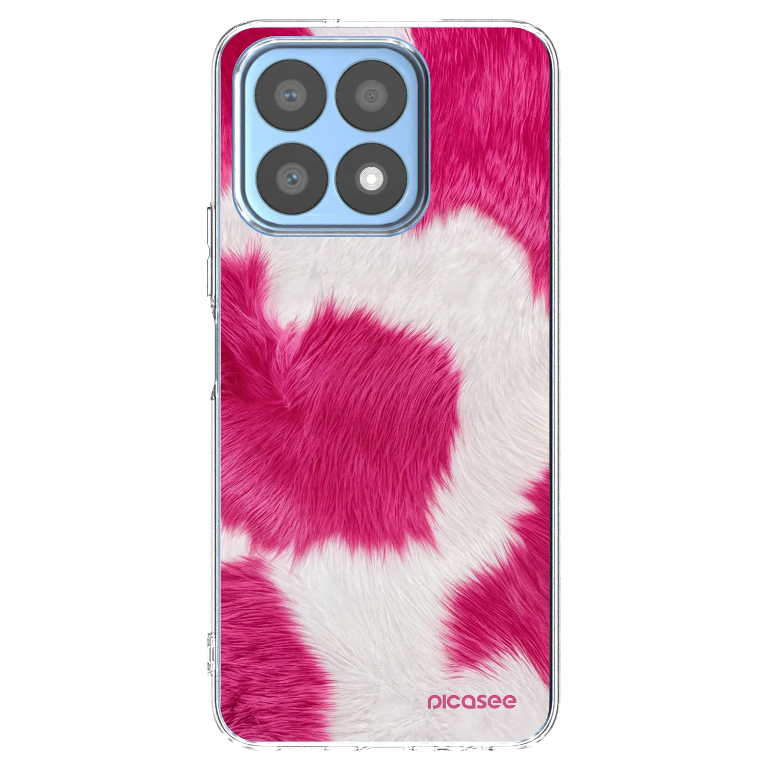 Picasee διαφανής θήκη σιλικόνης Honor X8a - Pink Moo
