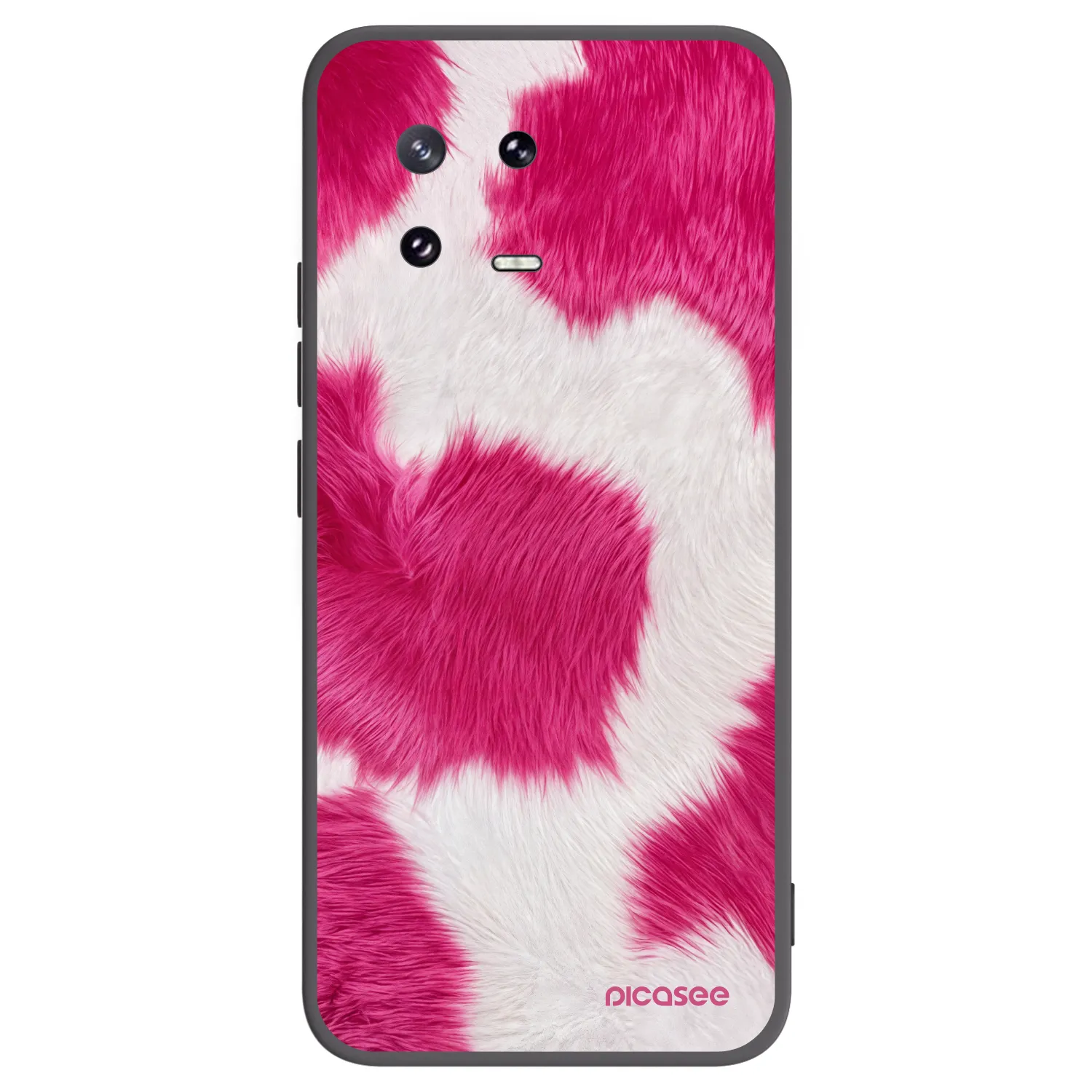 Picasee Μαύρη θήκη σιλικόνης για Xiaomi 13 Pro - Pink Moo
