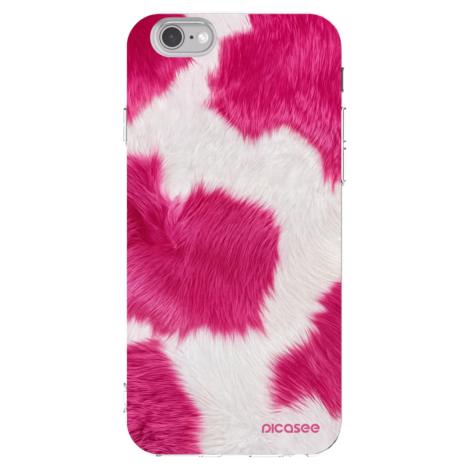Picasee διαφανής θήκη σιλικόνης Apple iPhone 6/6S - Pink Moo