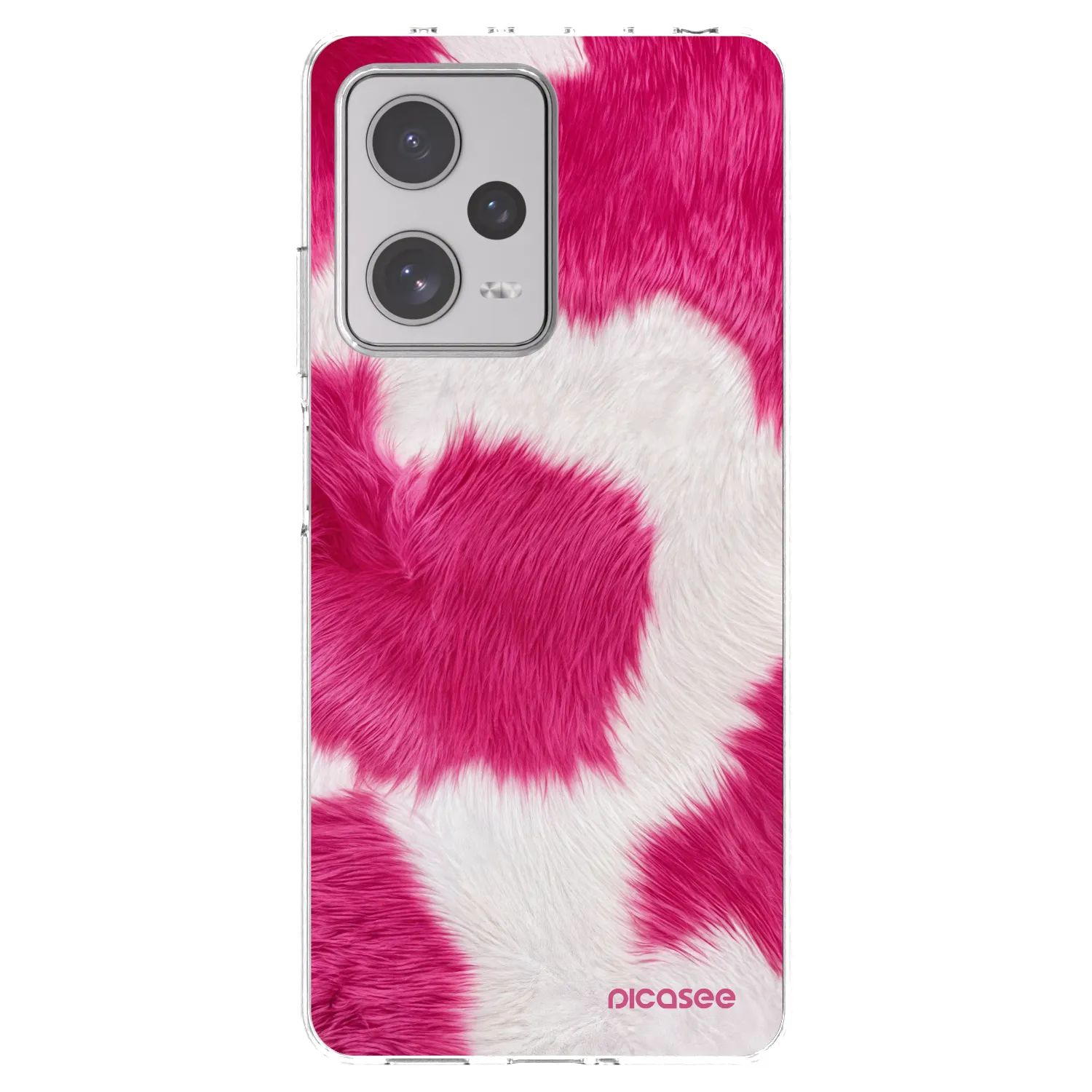 Picasee διαφανής θήκη σιλικόνης Xiaomi Redmi Note 12 Pro+ 5G - Pink Moo