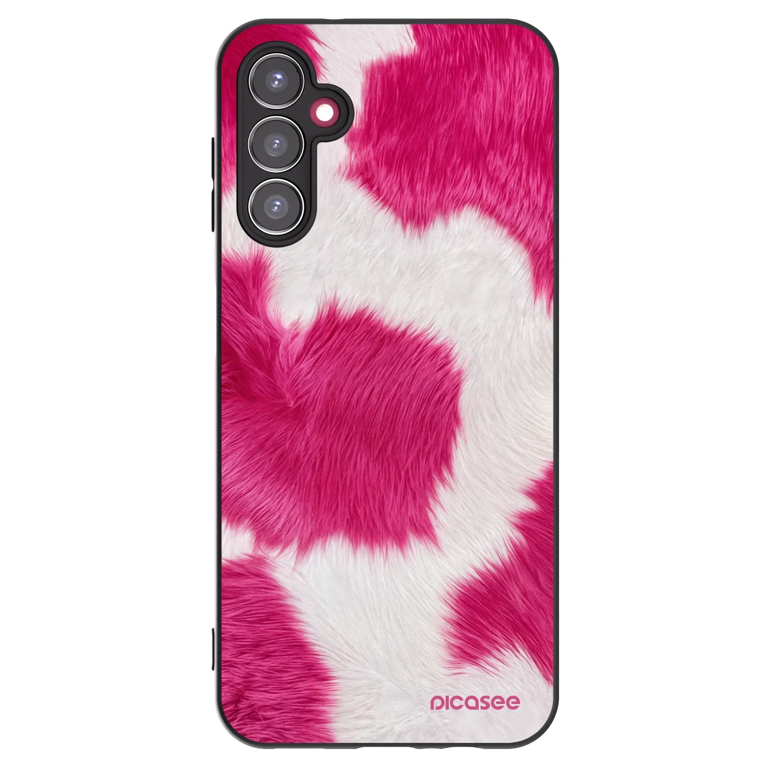 Picasee Μαύρη θήκη σιλικόνης για Samsung Galaxy A14 5G A146P - Pink Moo