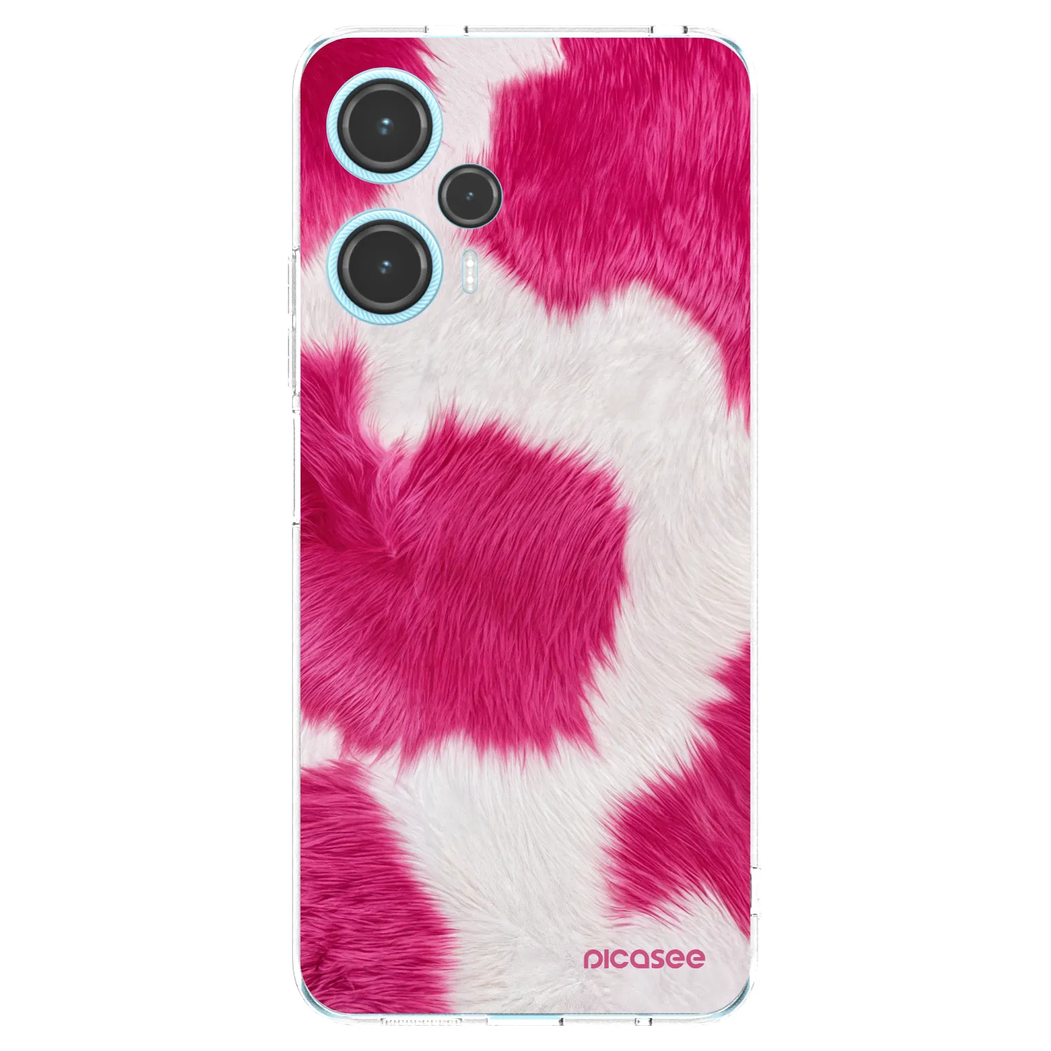 Picasee διαφανής θήκη σιλικόνης Xiaomi Poco F5 - Pink Moo