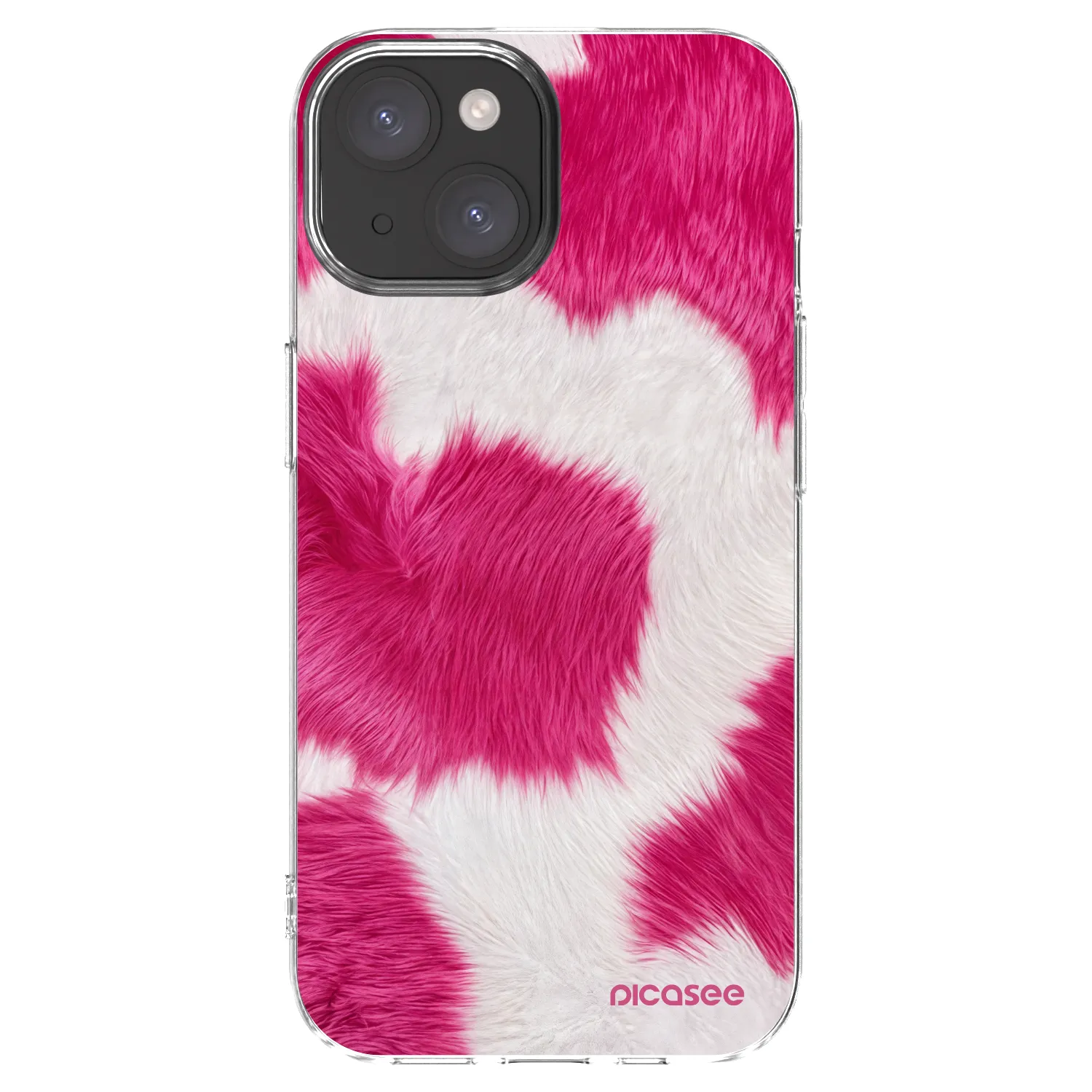 Picasee διαφανής θήκη σιλικόνης Apple iPhone 15 - Pink Moo