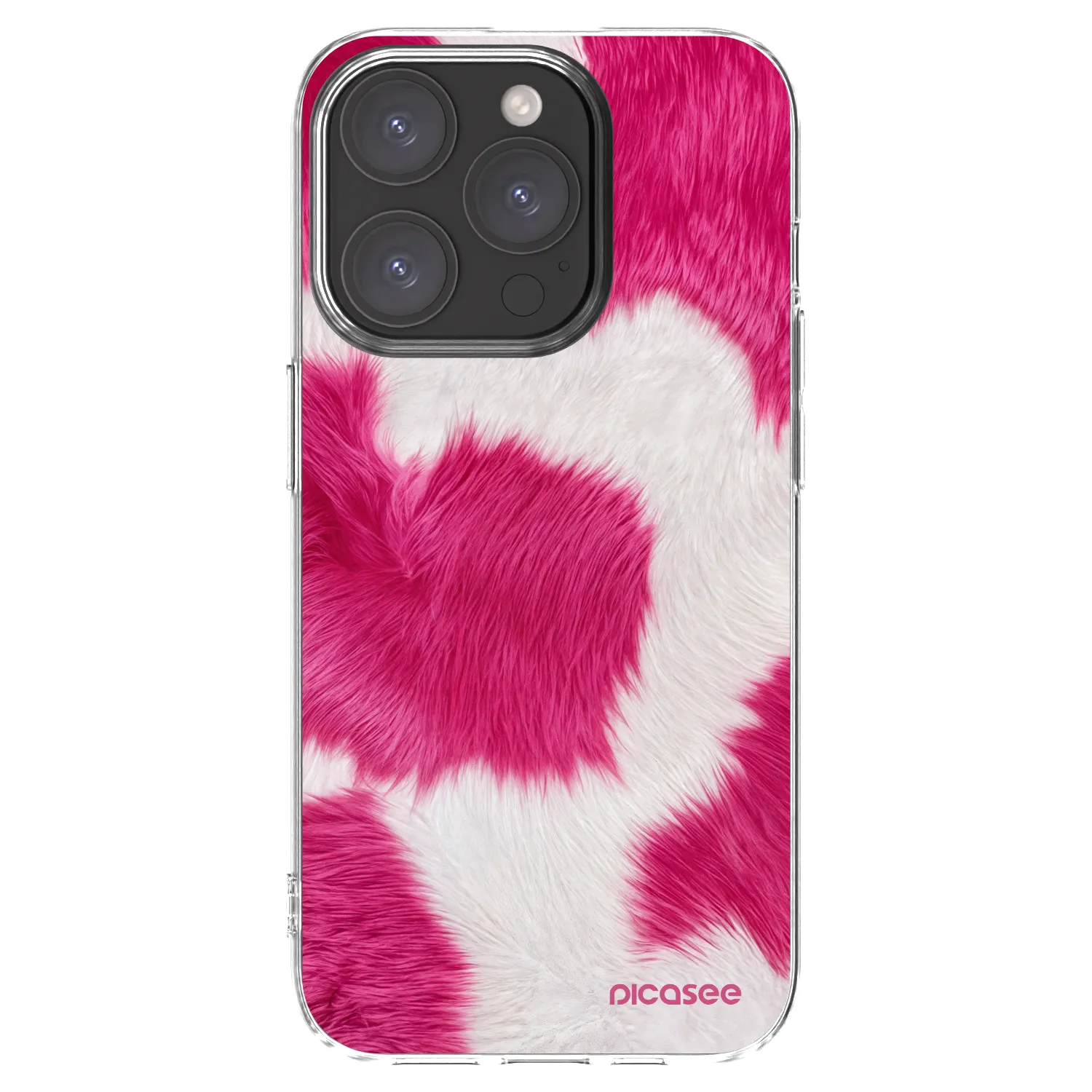 Picasee διαφανής θήκη σιλικόνης Apple iPhone 15 Pro - Pink Moo