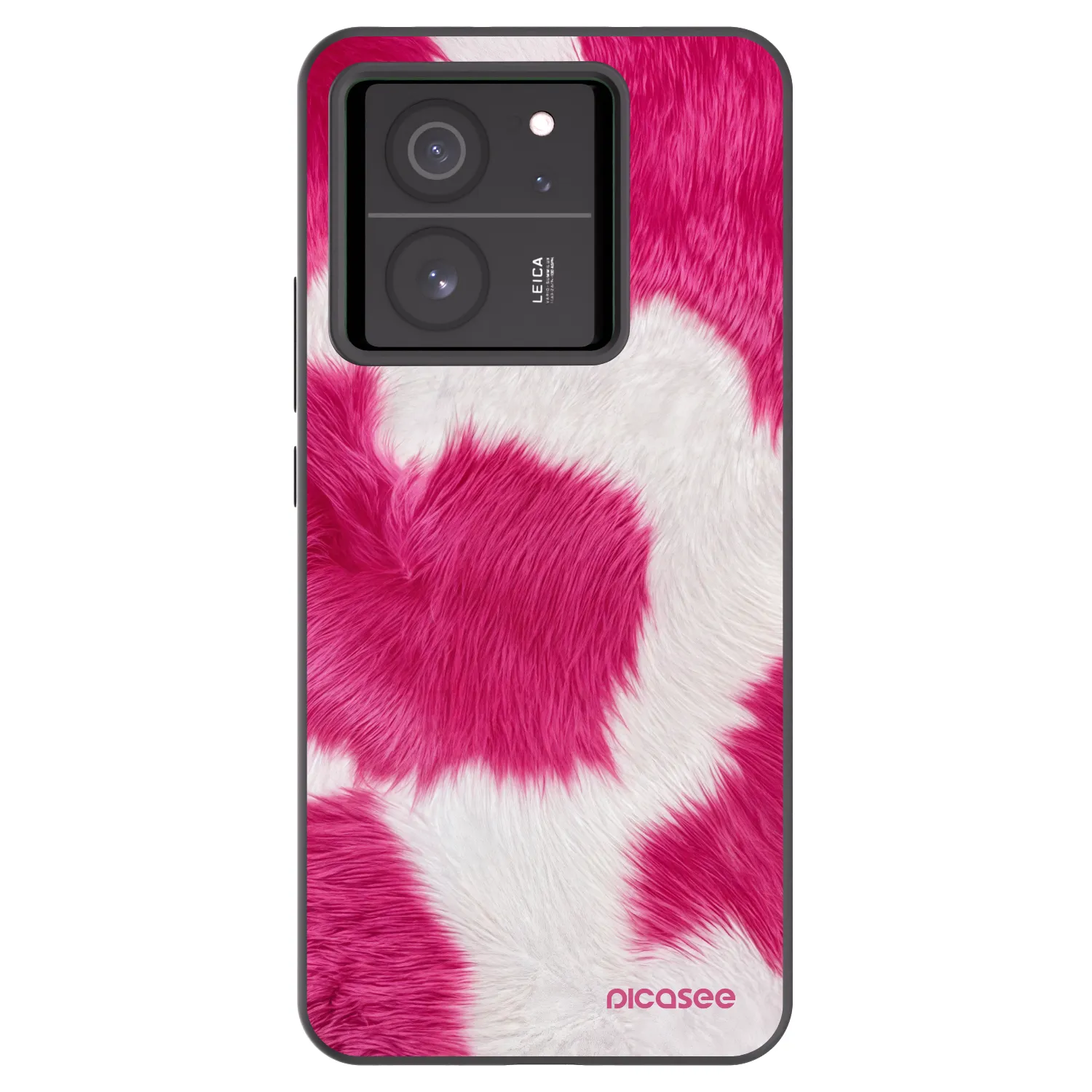 Picasee Μαύρη θήκη σιλικόνης για Xiaomi 13T - Pink Moo