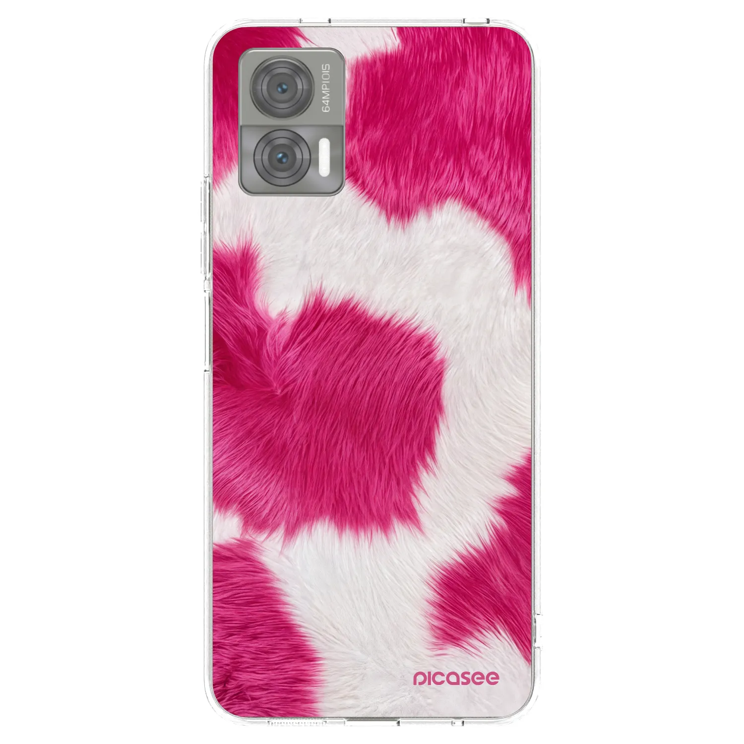 Picasee διαφανής θήκη σιλικόνης Motorola Edge 30 Neo - Pink Moo