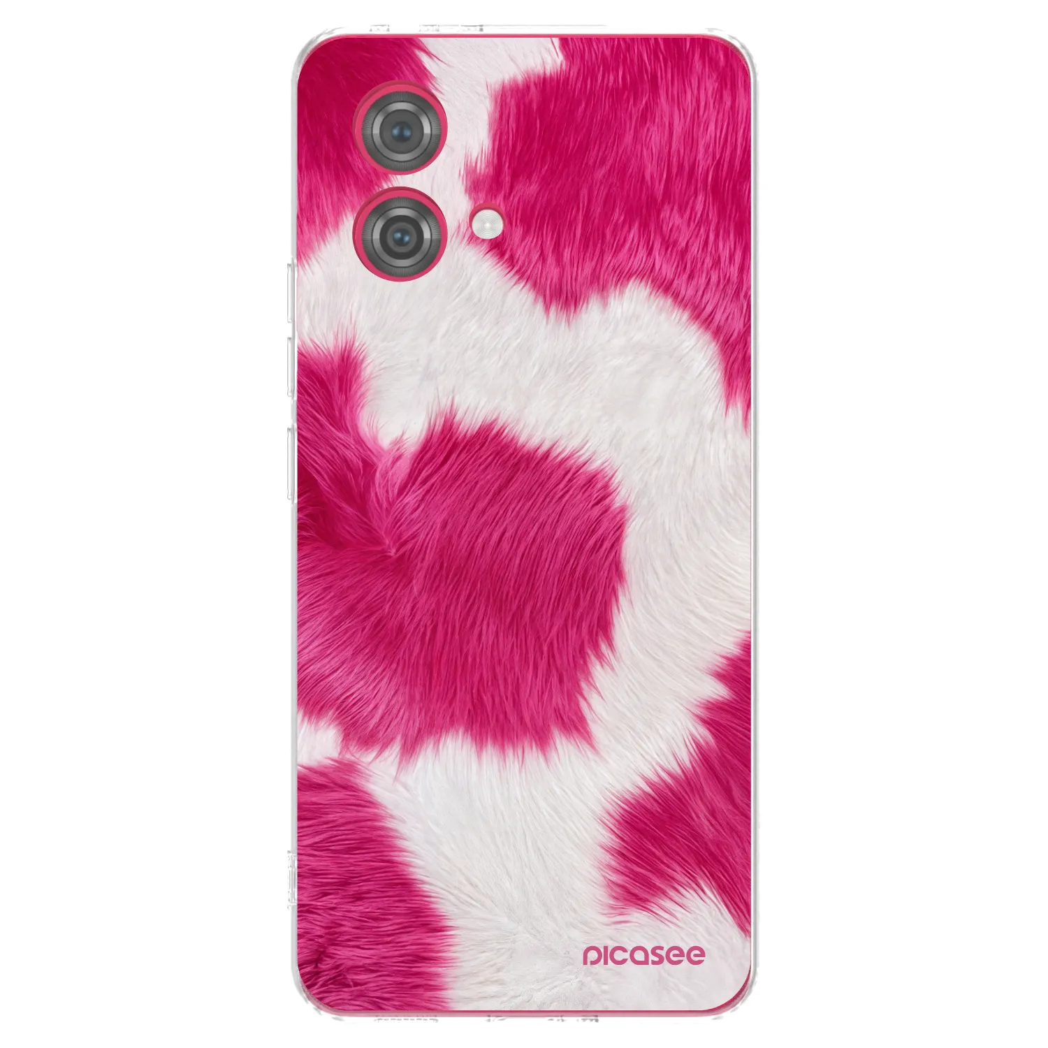 Picasee διαφανής θήκη σιλικόνης Motorola Moto G84 5G - Pink Moo
