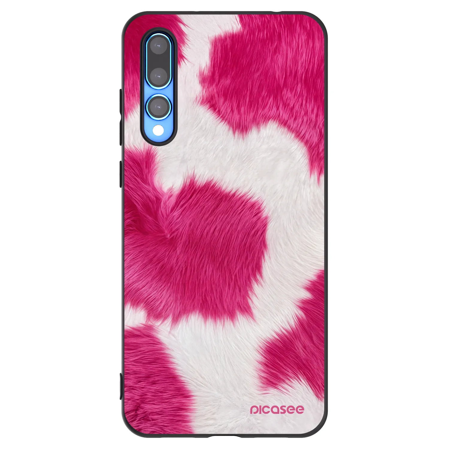 Picasee Μαύρη θήκη σιλικόνης για Huawei P20 Pro - Pink Moo