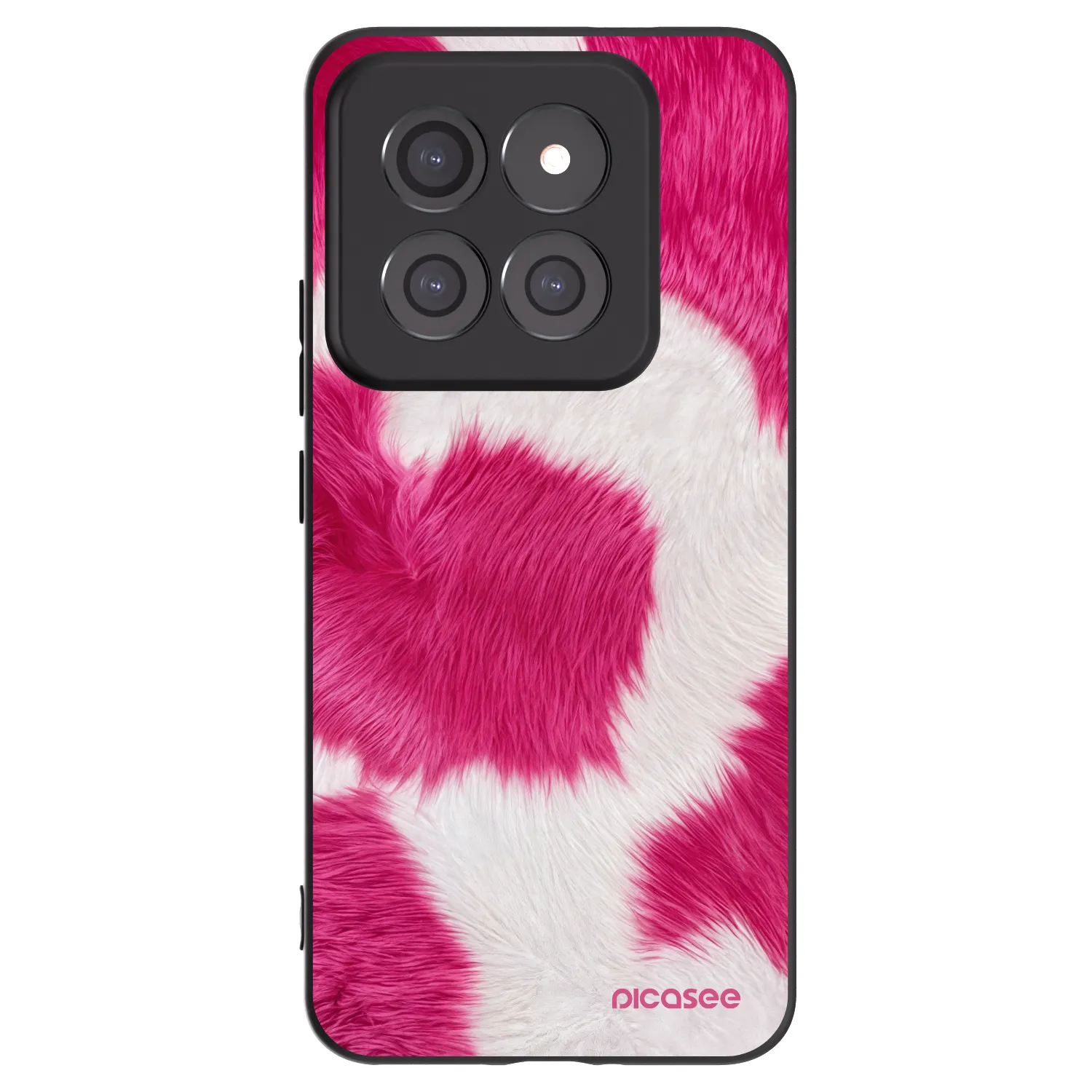 Picasee Μαύρη θήκη σιλικόνης για Xiaomi 14 Pro - Pink Moo