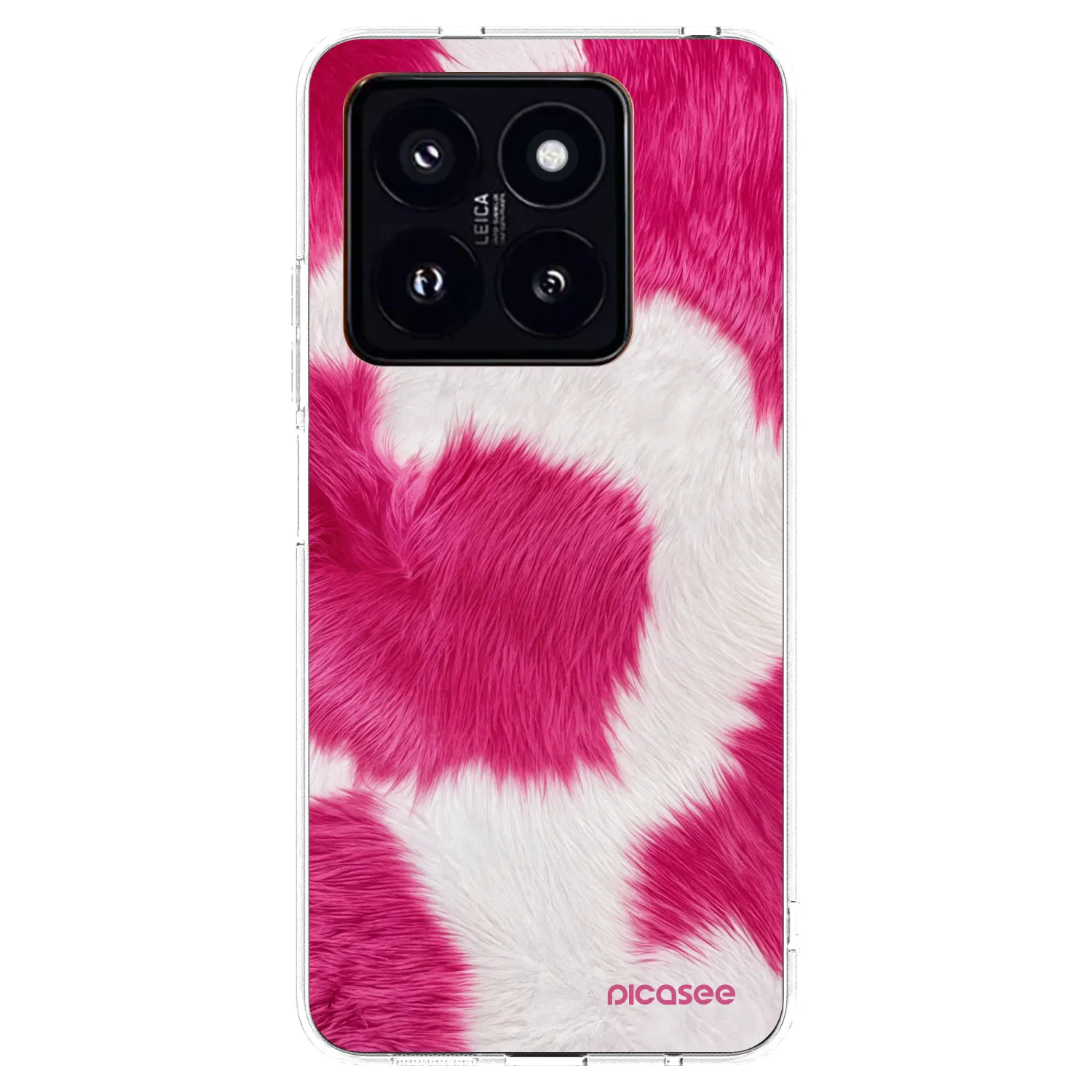 Picasee διαφανής θήκη σιλικόνης Xiaomi 14 Pro - Pink Moo