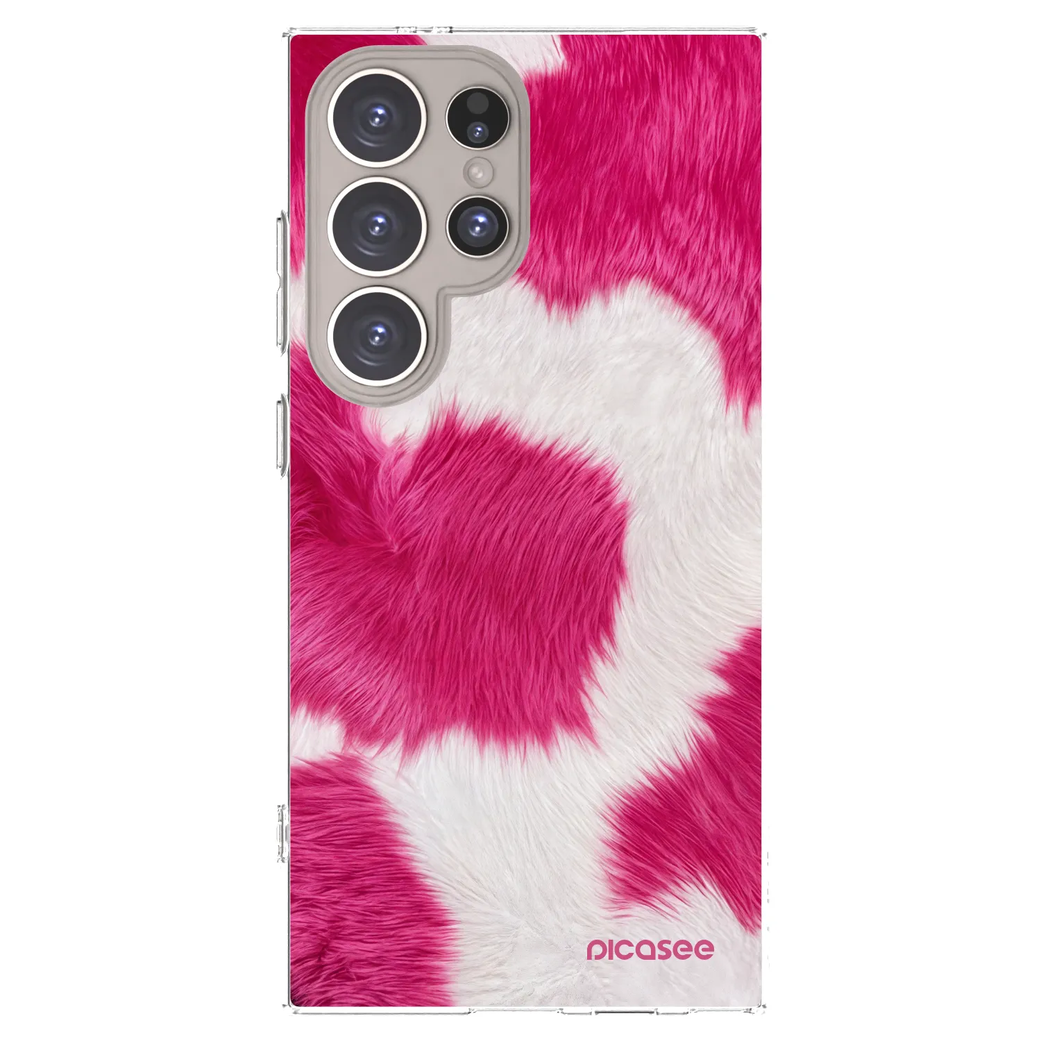 Picasee διαφανής θήκη σιλικόνης Samsung Galaxy S24 Ultra S928B 5G - Pink Moo