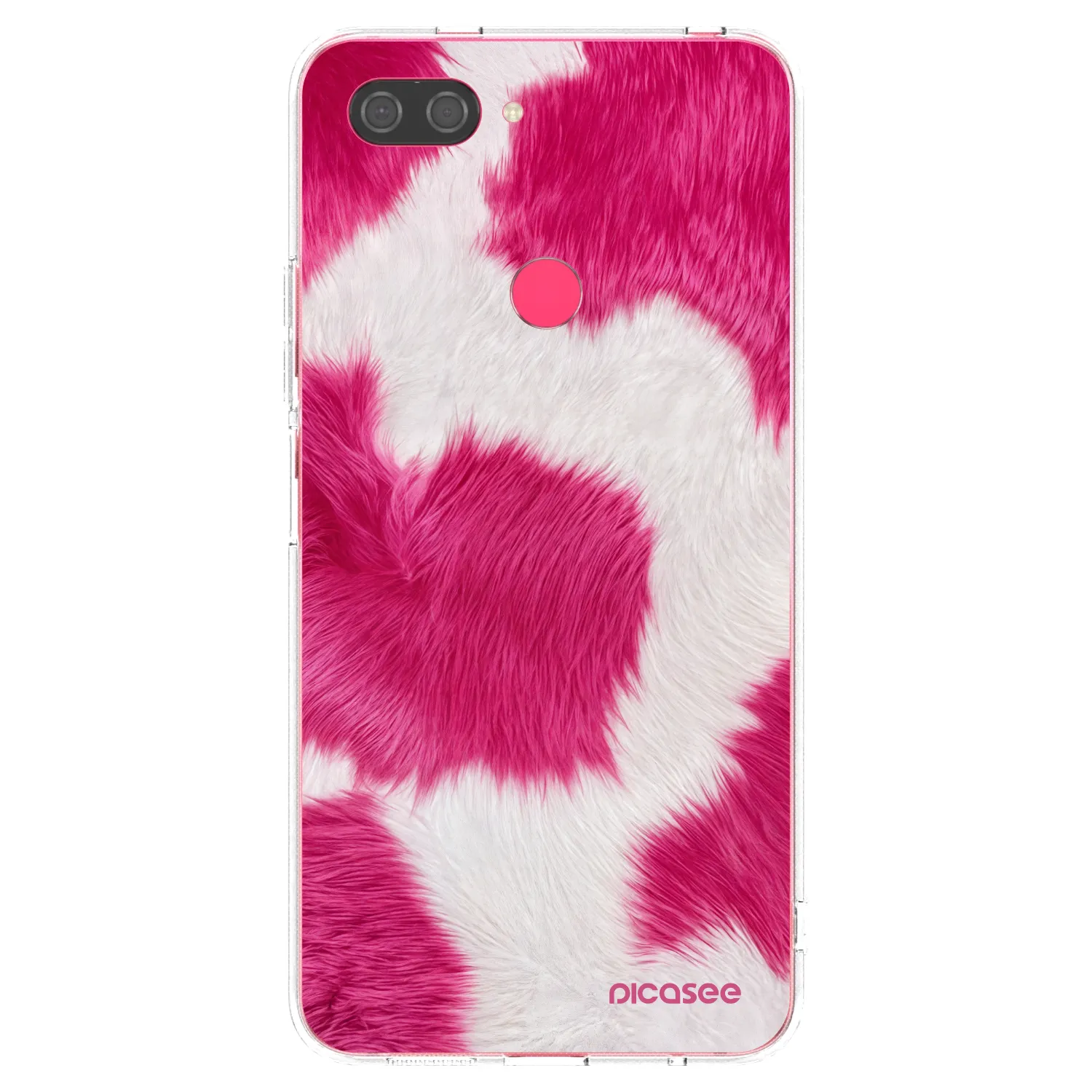 Picasee διαφανής θήκη σιλικόνης Xiaomi Mi 8 Lite - Pink Moo