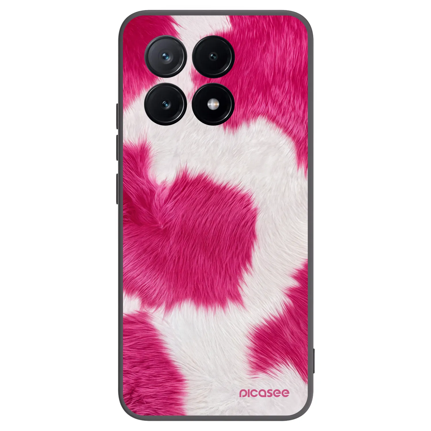 Picasee Μαύρη θήκη σιλικόνης για Xiaomi Poco X6 Pro - Pink Moo