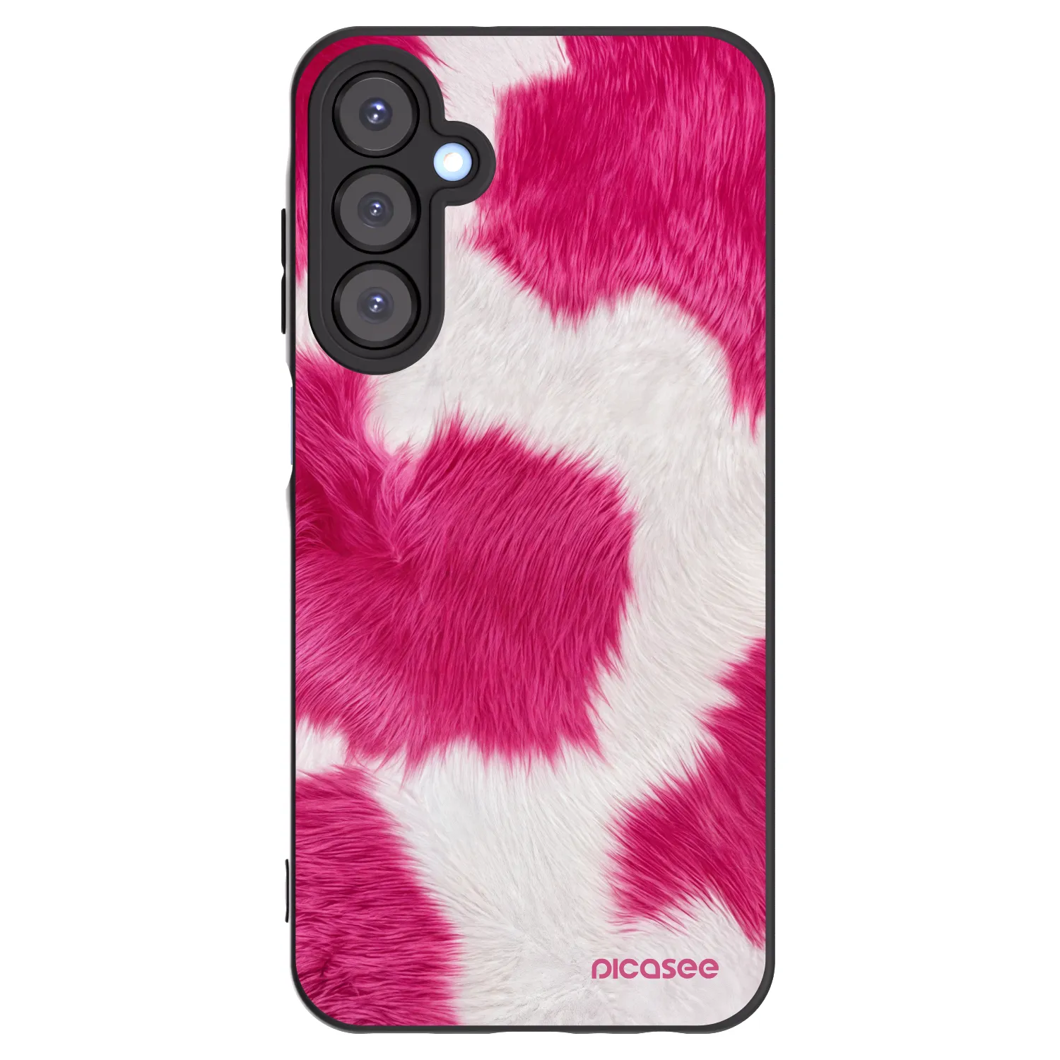 Picasee Μαύρη θήκη σιλικόνης για Samsung Galaxy A25 A256B 5G - Pink Moo
