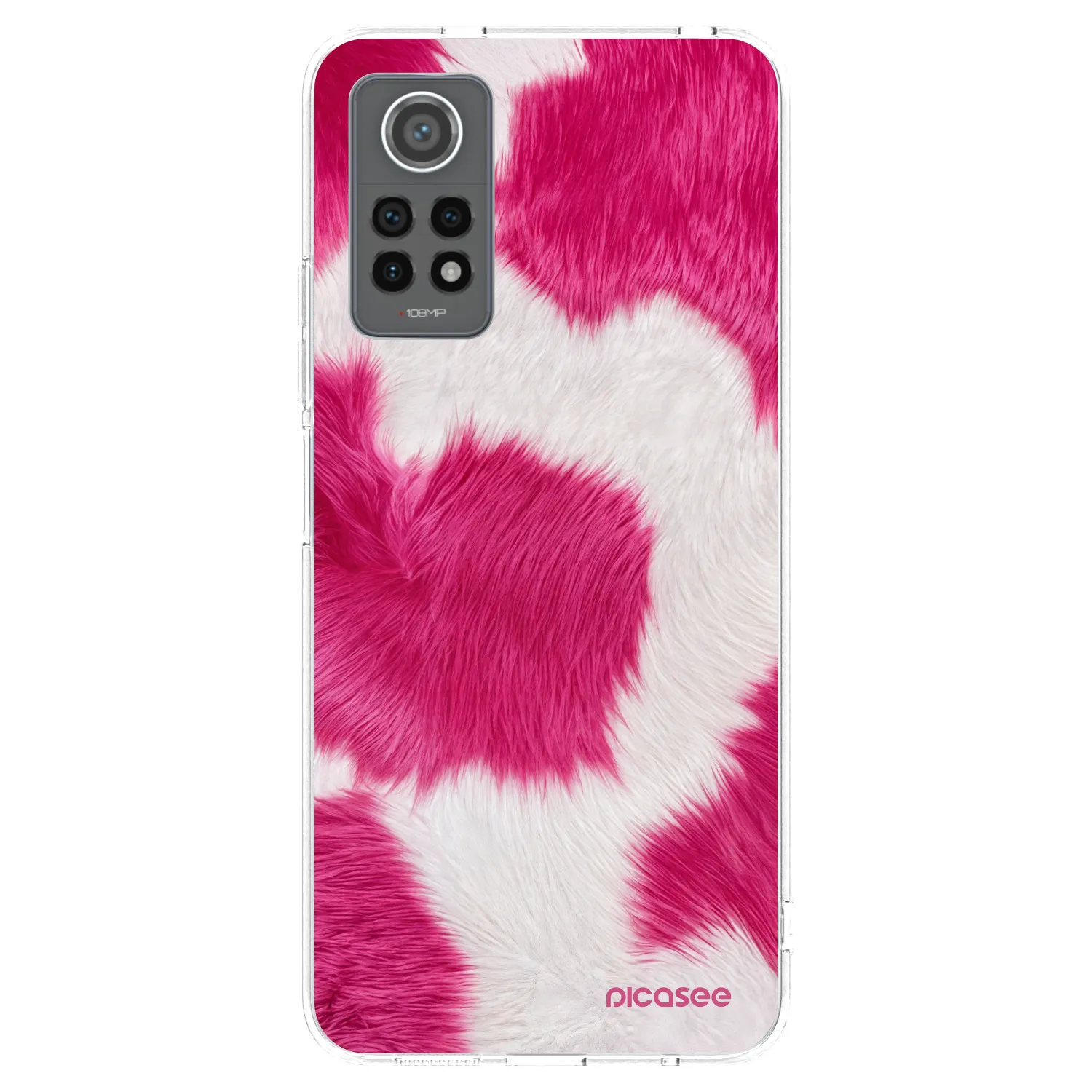 Picasee διαφανής θήκη σιλικόνης Xiaomi Redmi Note 12 Pro 4G - Pink Moo
