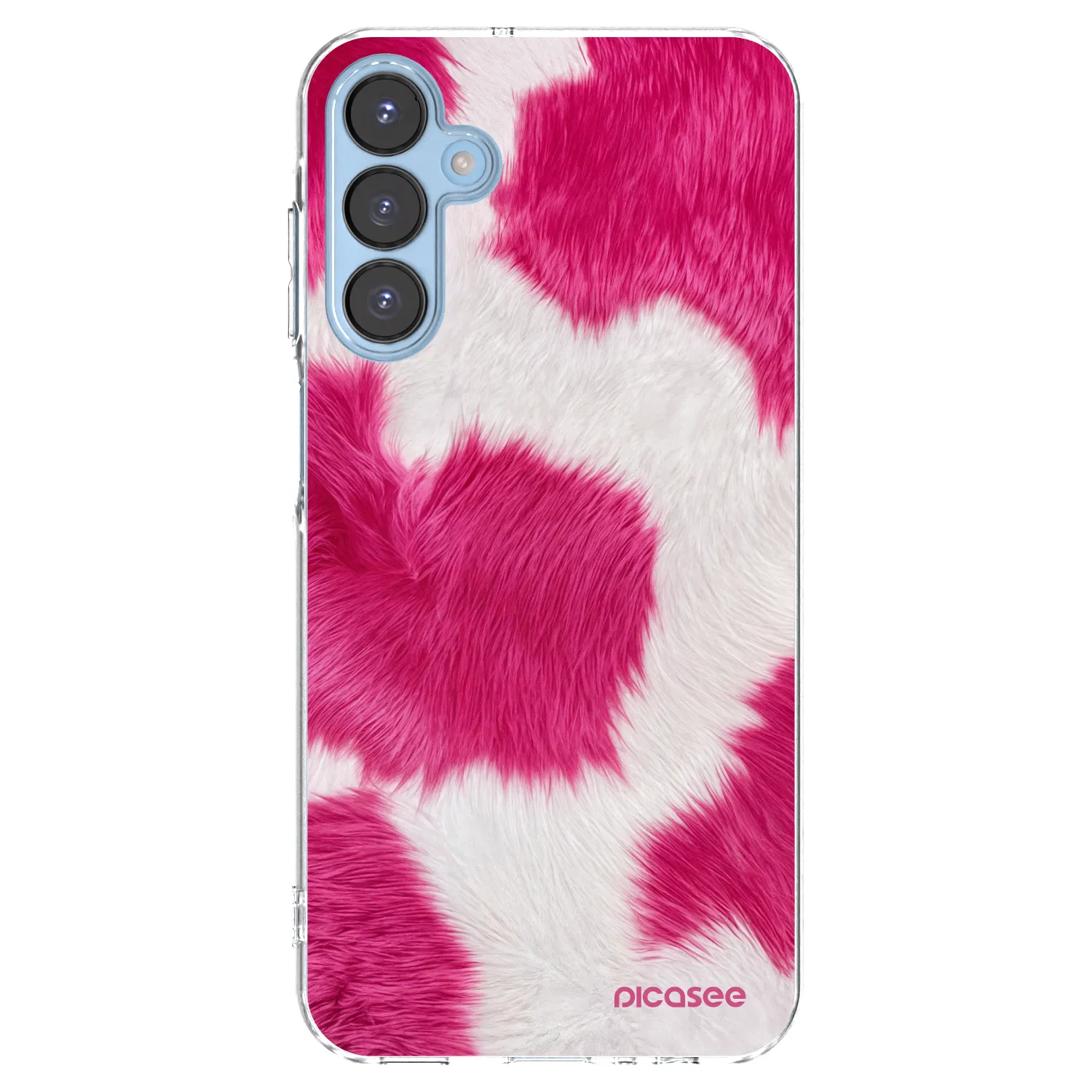 Picasee διαφανής θήκη σιλικόνης Samsung Galaxy A15 A156B 5G - Pink Moo