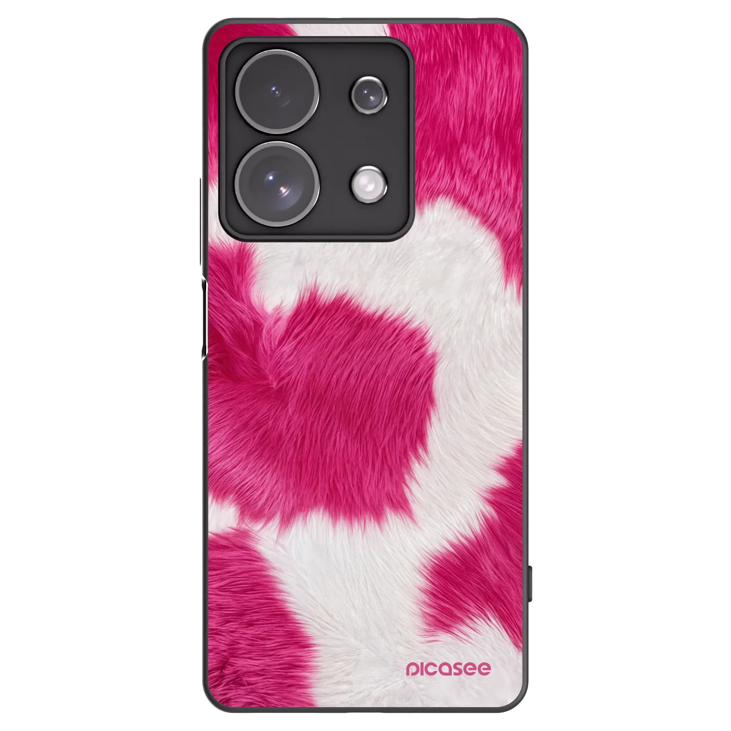 Picasee Μαύρη θήκη σιλικόνης για Xiaomi Redmi Note 13 Pro 4G - Pink Moo